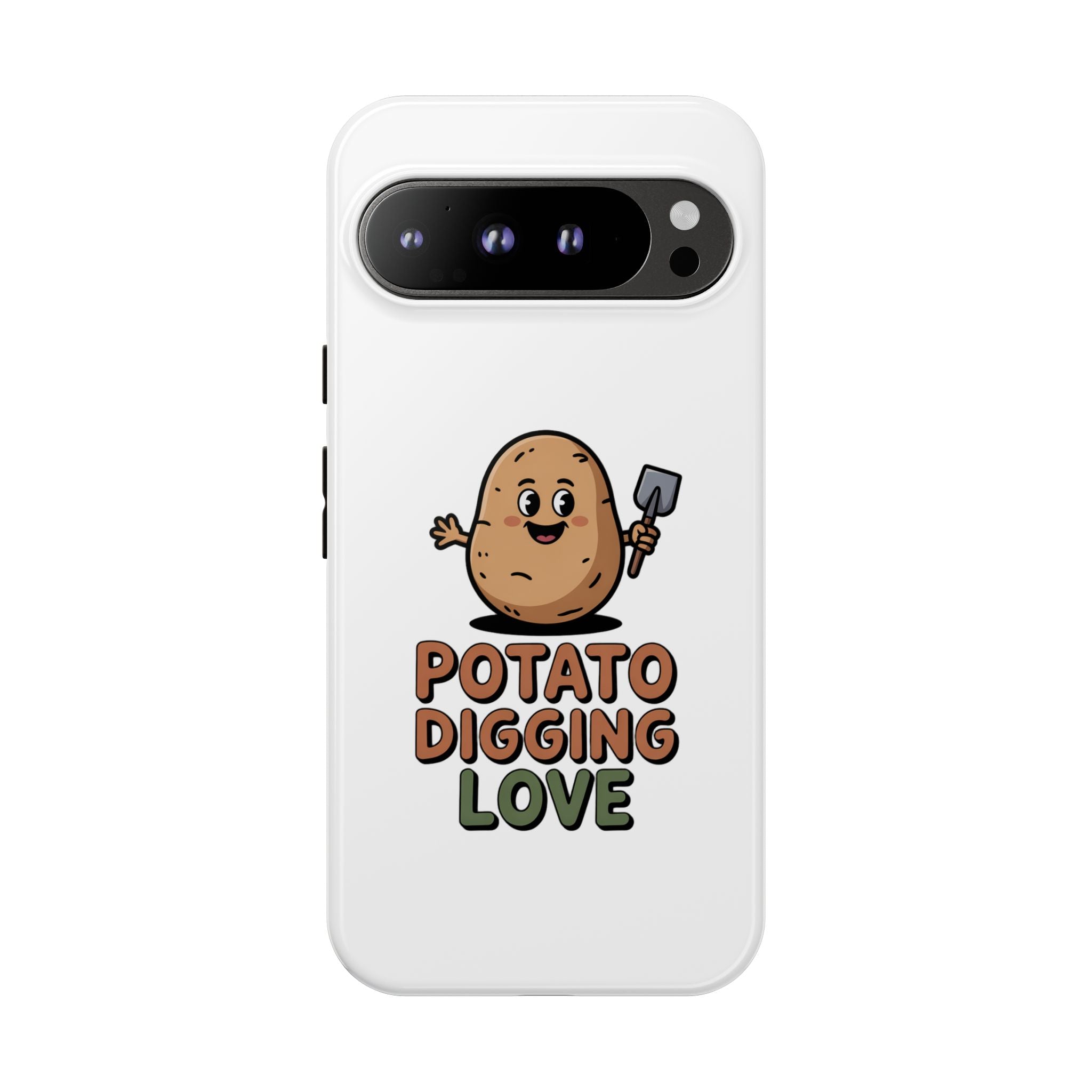 Phone Case — "Potato Digging Love" Cute Gardening Cartoon Protective Cover