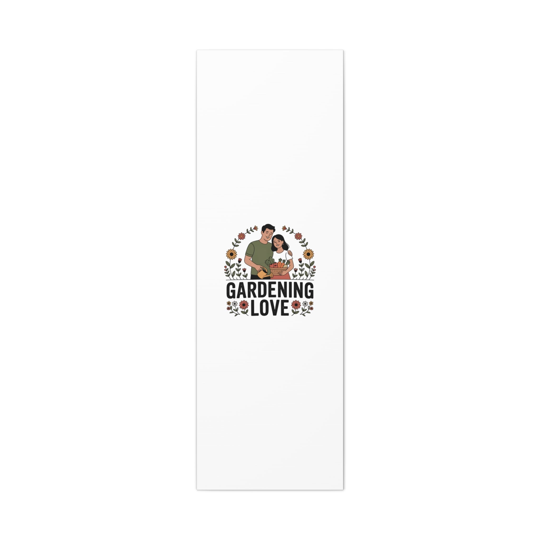 Gardening Love Canvas Print — Couple Gardening Wall Art