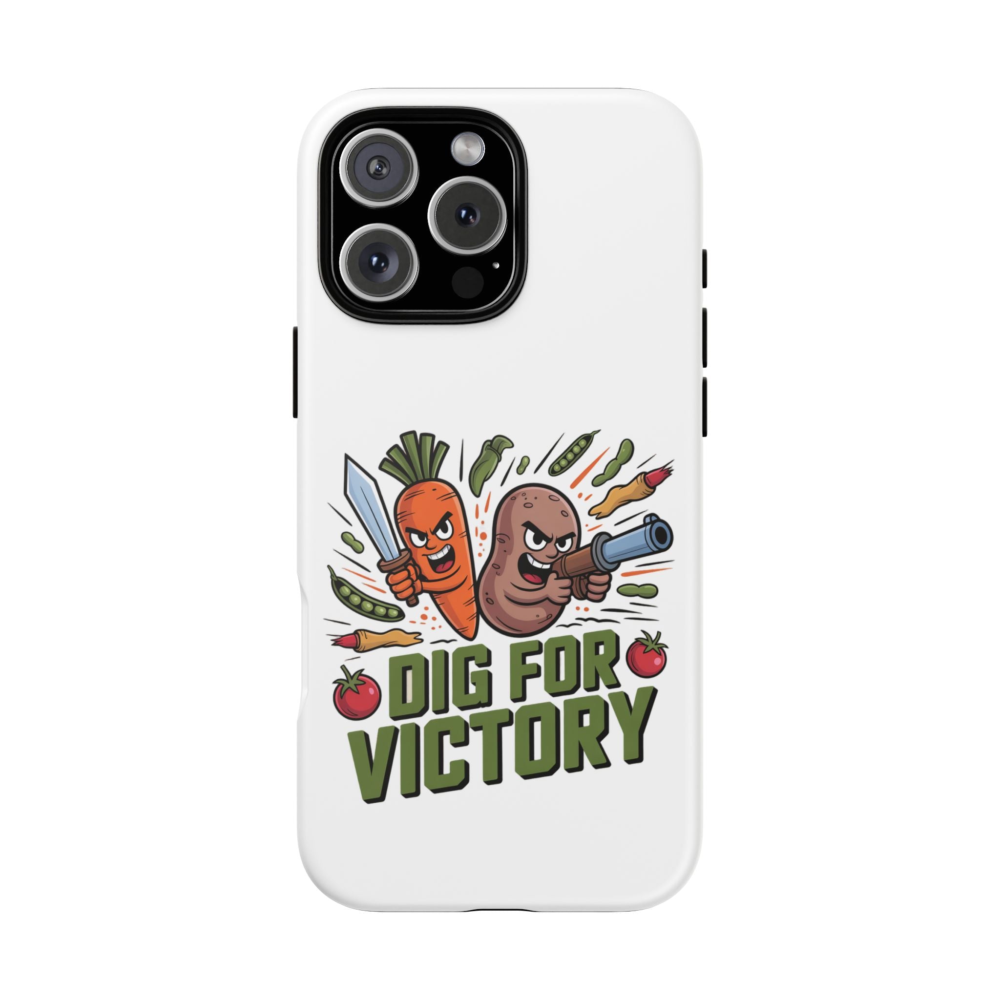 Phone Case — 'Dig For Victory' Veggie Combat Garden Design