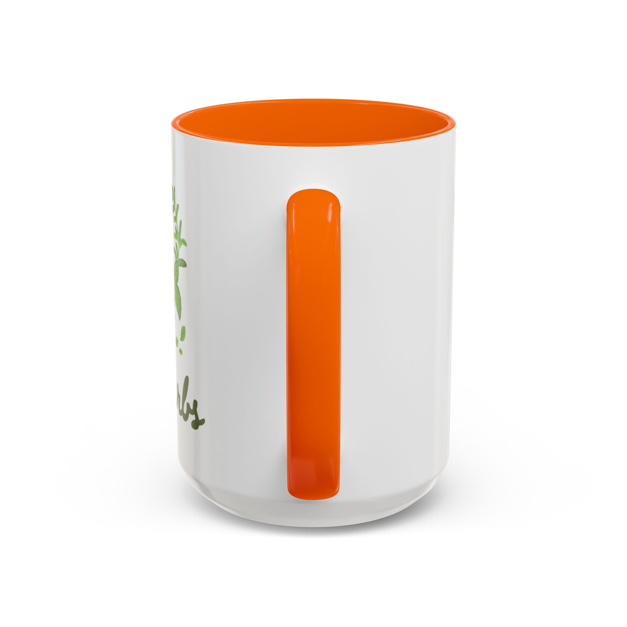 Herb Heart Accent Coffee Mug – “Love Herbs” Botanical Tea & Coffee Cup