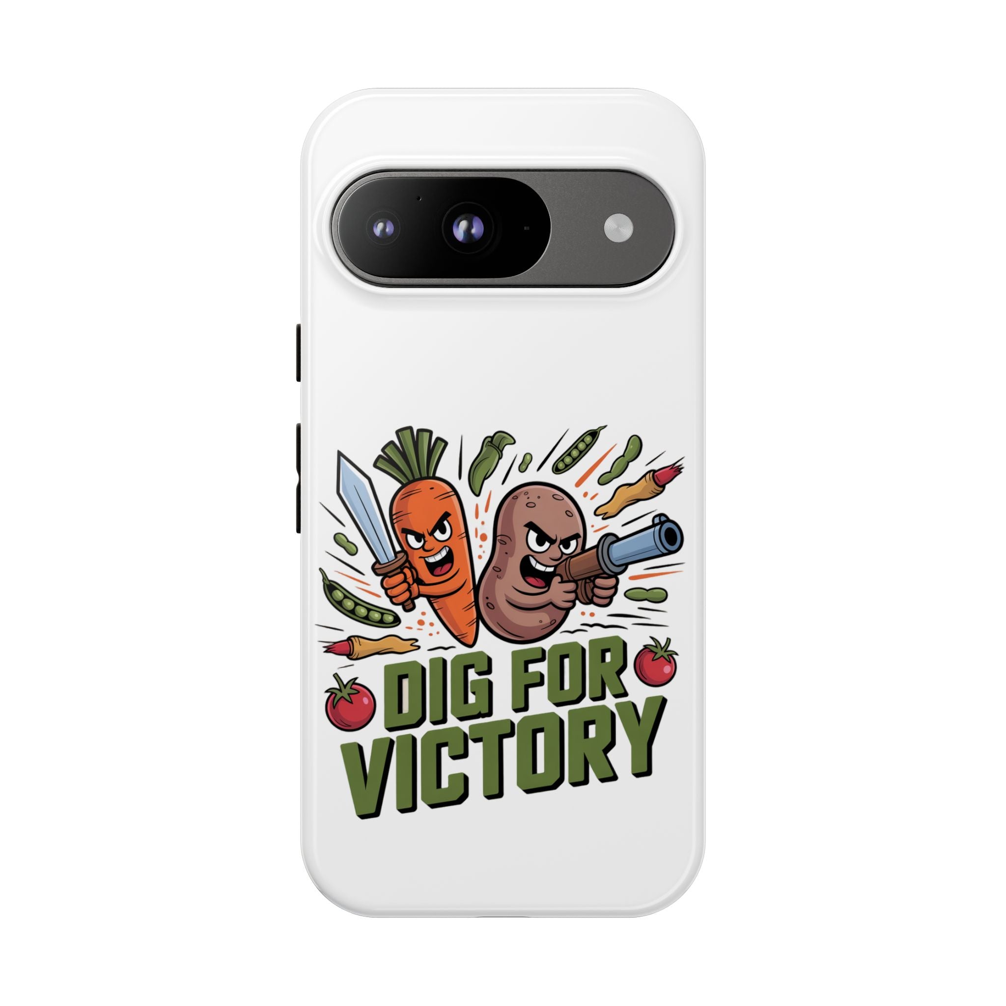 Phone Case — 'Dig For Victory' Veggie Combat Garden Design