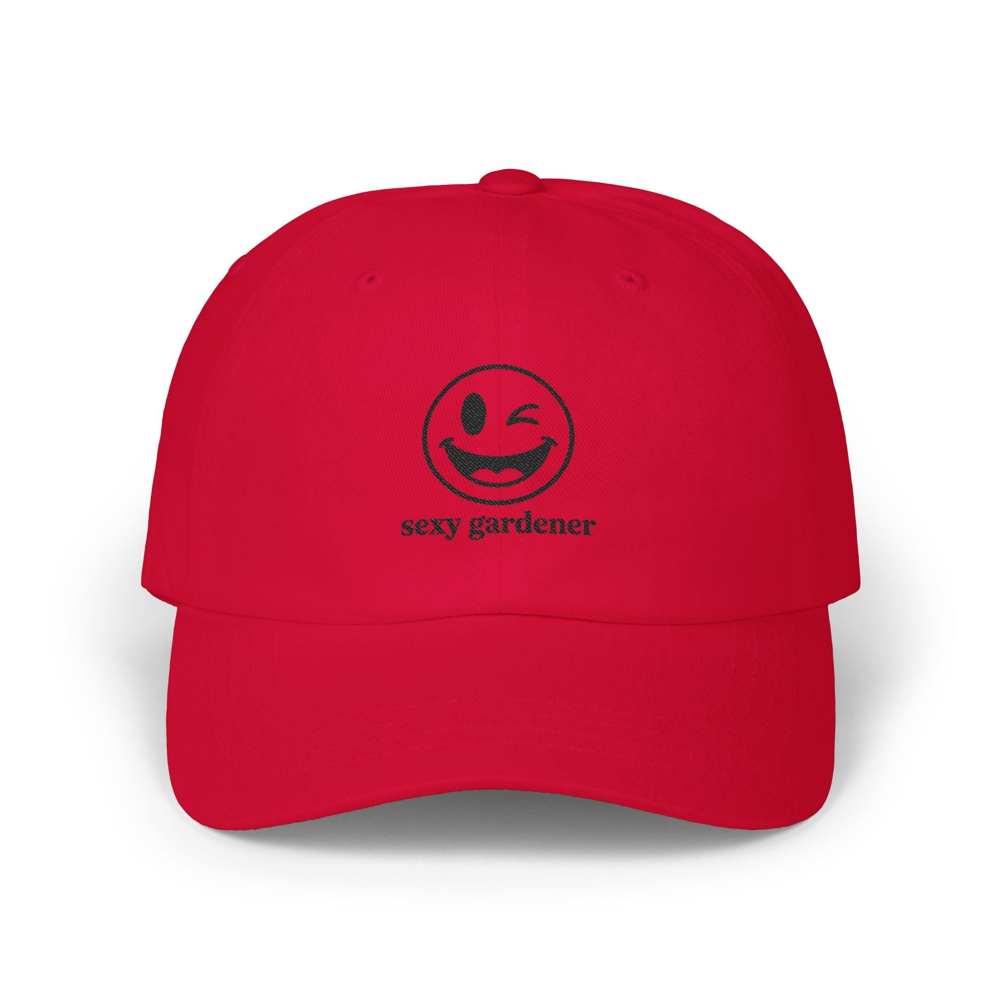 Dad Cap — "Sexy Gardener" Winking Smile Embroidered Hat