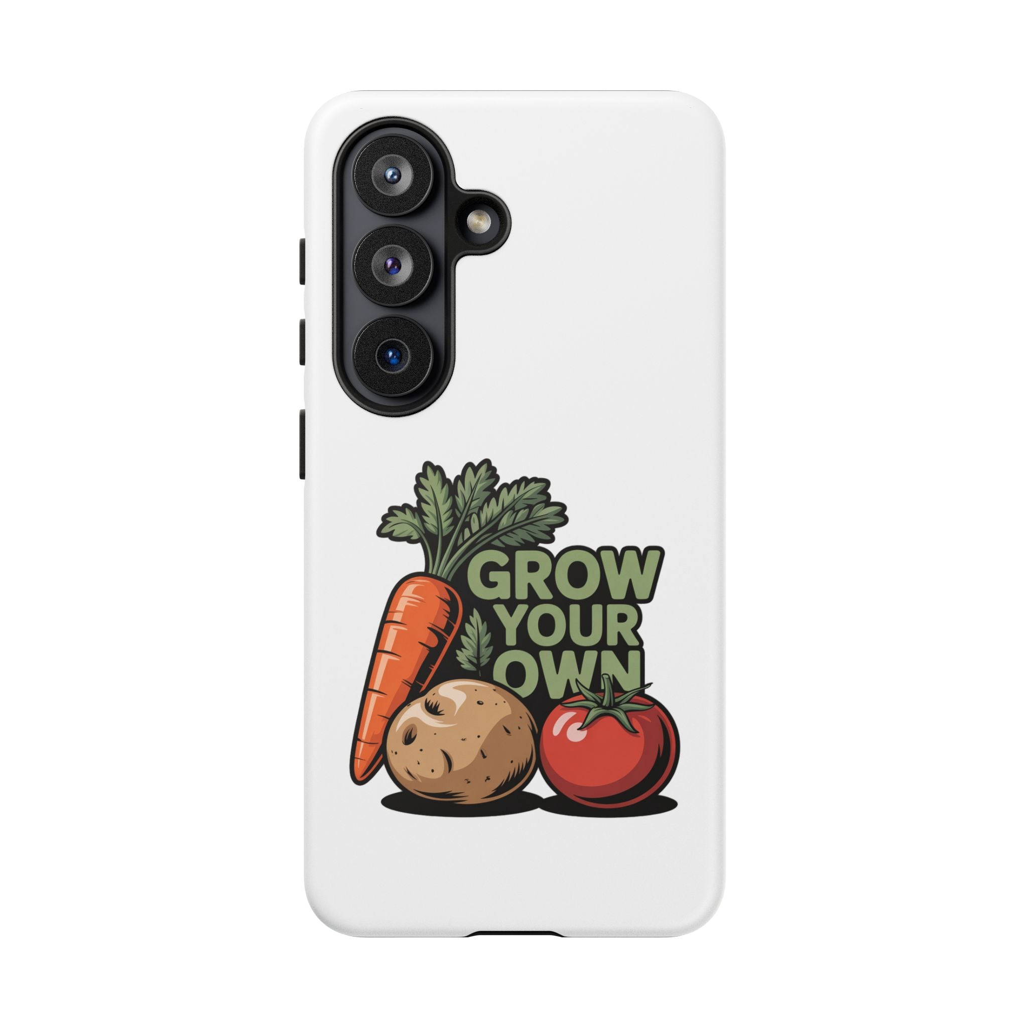 Grow Your Own Vegetables Phone Case — Gardening Carrot Potato Tomato Design
