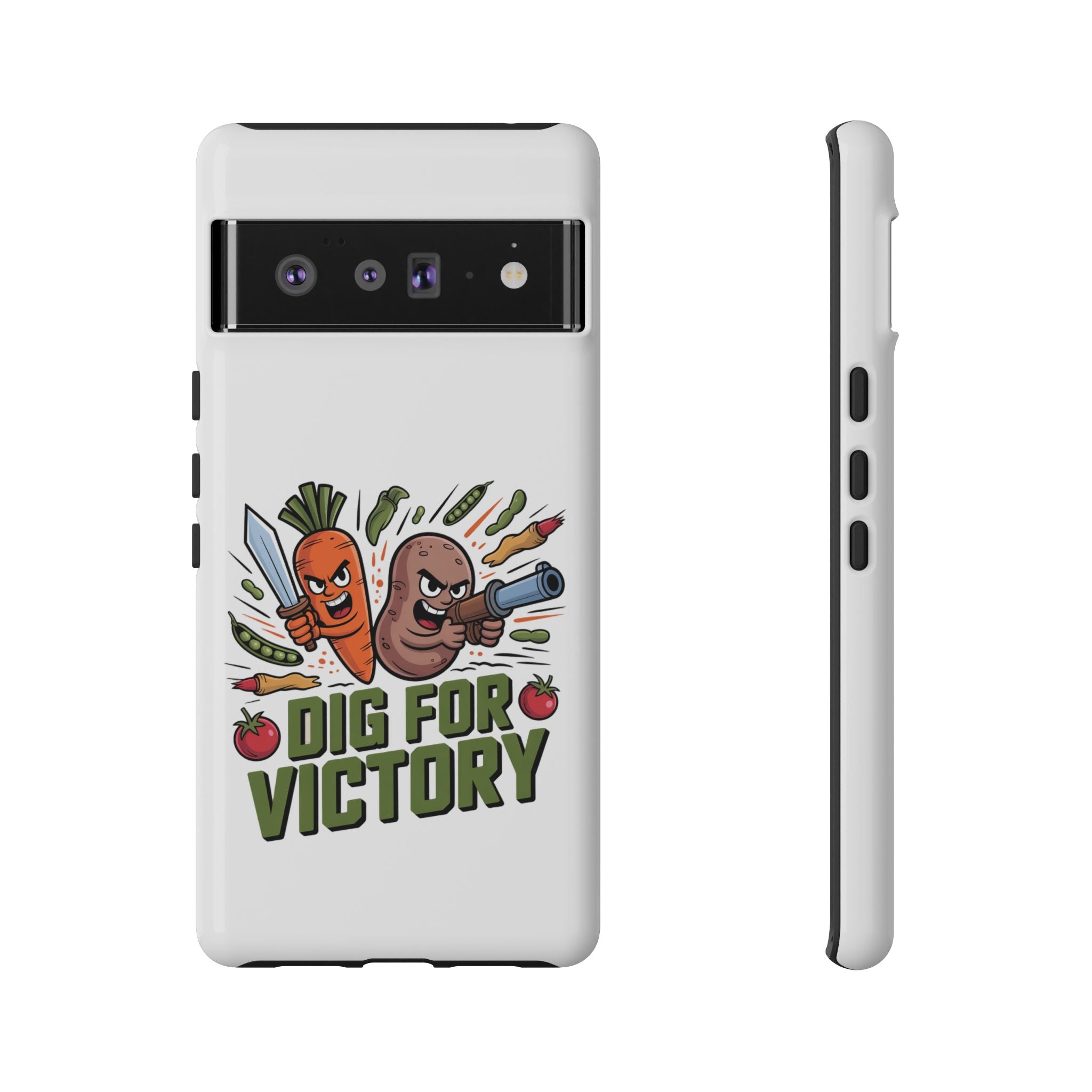 Phone Case — 'Dig For Victory' Veggie Combat Garden Design