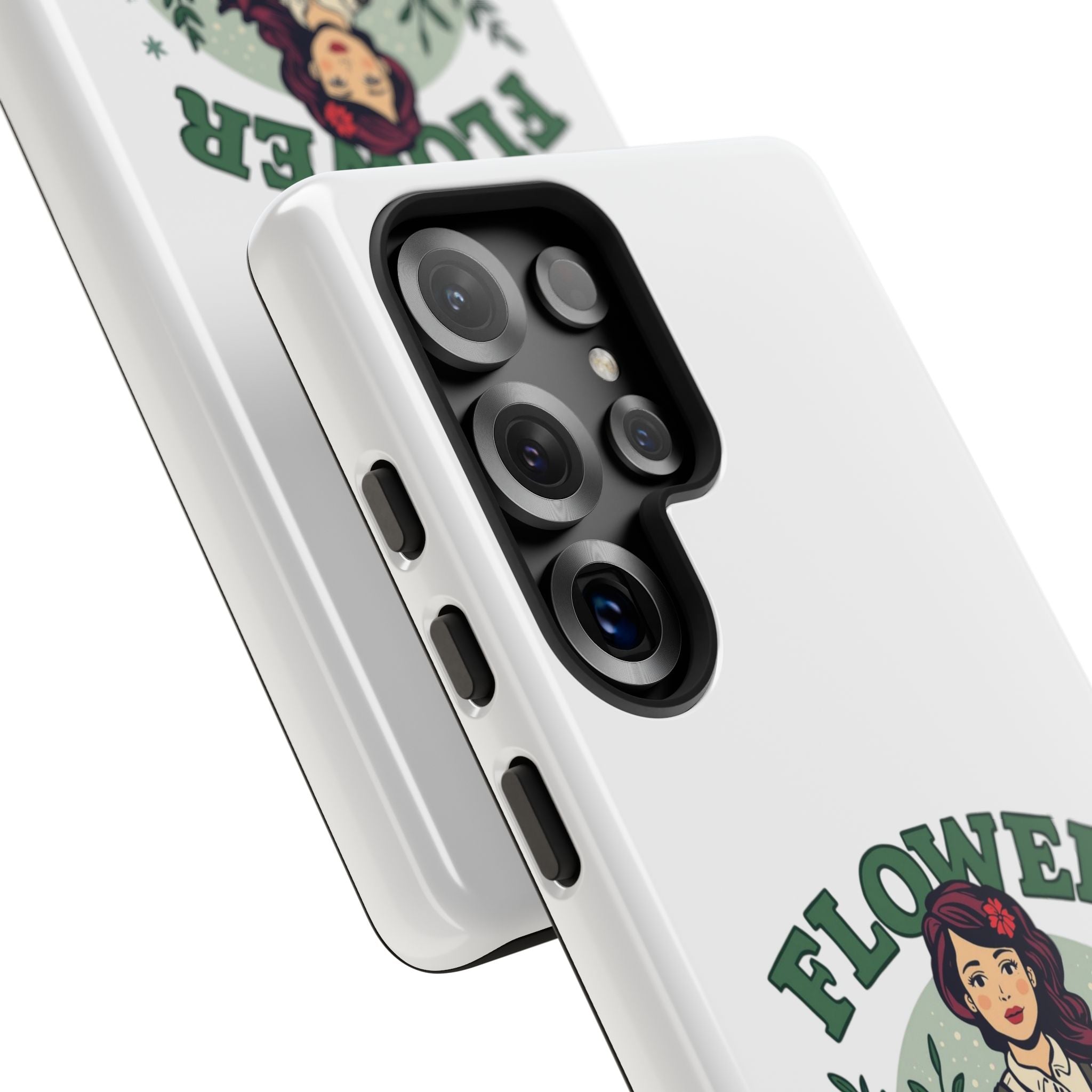 Phone Case - 'Flower Power' Retro Gardener Floral Protective Case