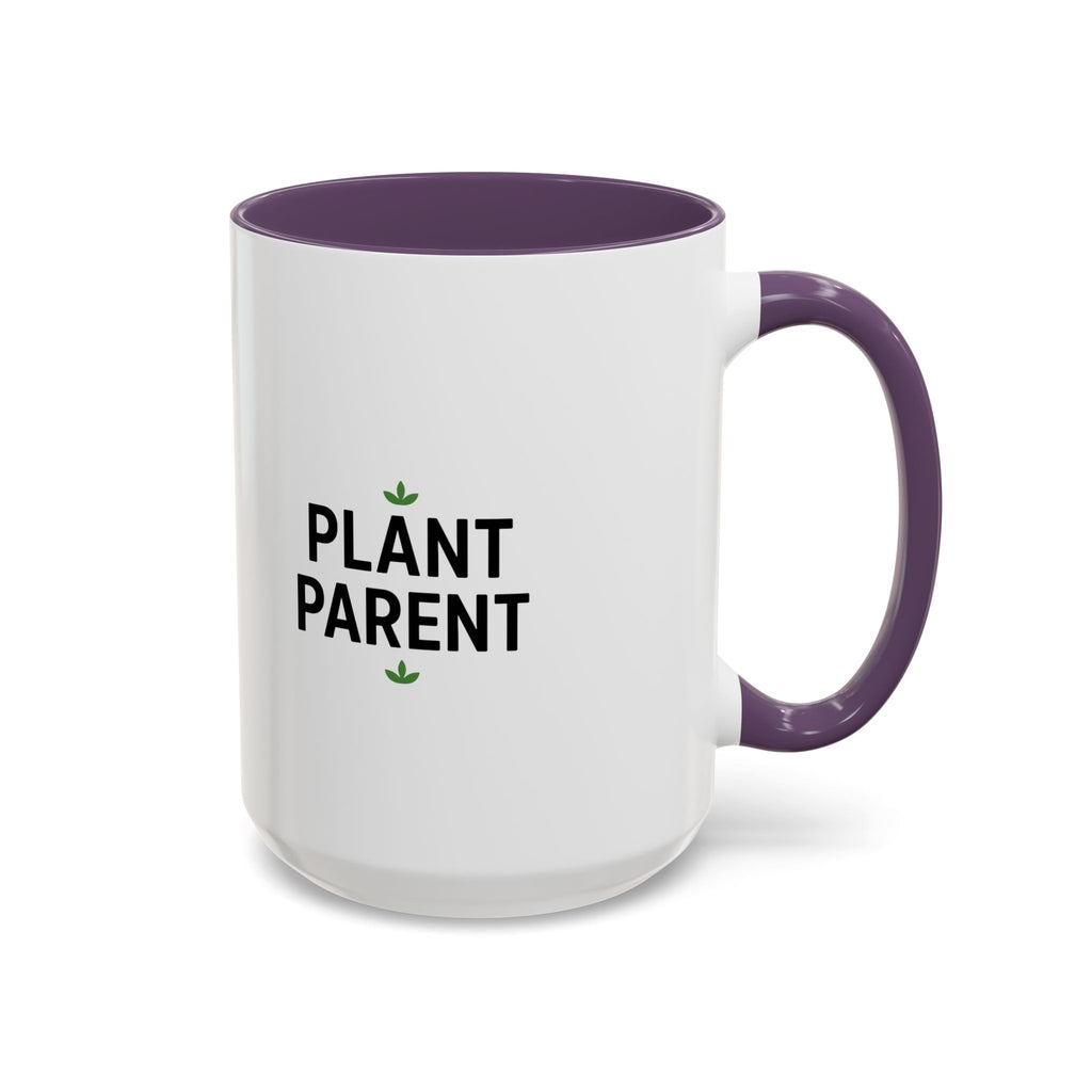 Plant Parent Accent Coffee Mug — Cute Green Houseplant Gift (11/15oz)