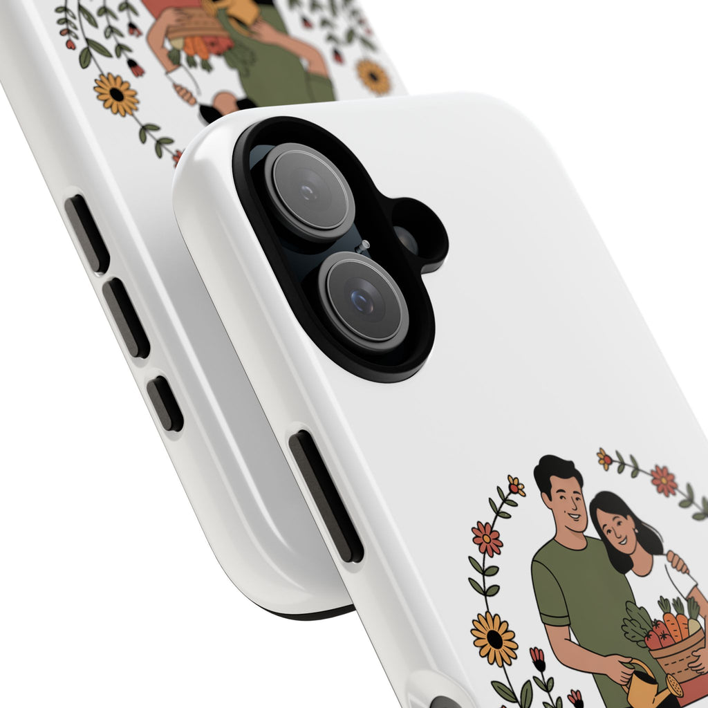 Gardening Love Phone Case — Floral Couple Protective Phone Cover