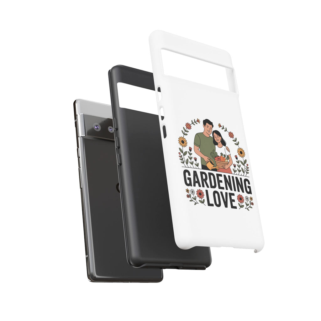 Gardening Love Phone Case — Floral Couple Protective Phone Cover