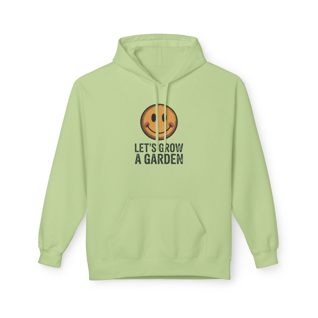 Let's Grow a Garden Hoodie — Smiling Sun Plant Lover Sweatshirt