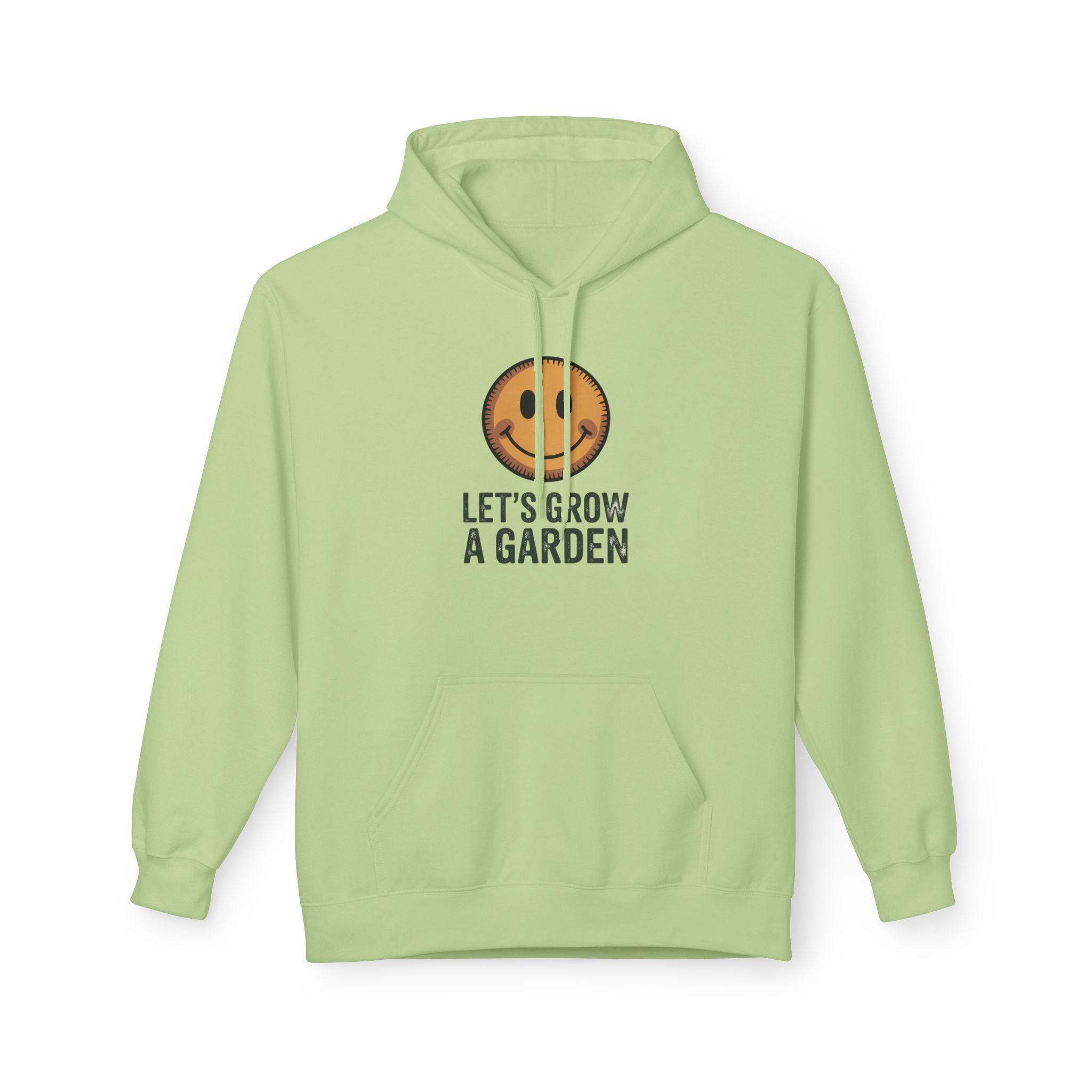 Let's Grow a Garden Hoodie — Smiling Sun Plant Lover Sweatshirt