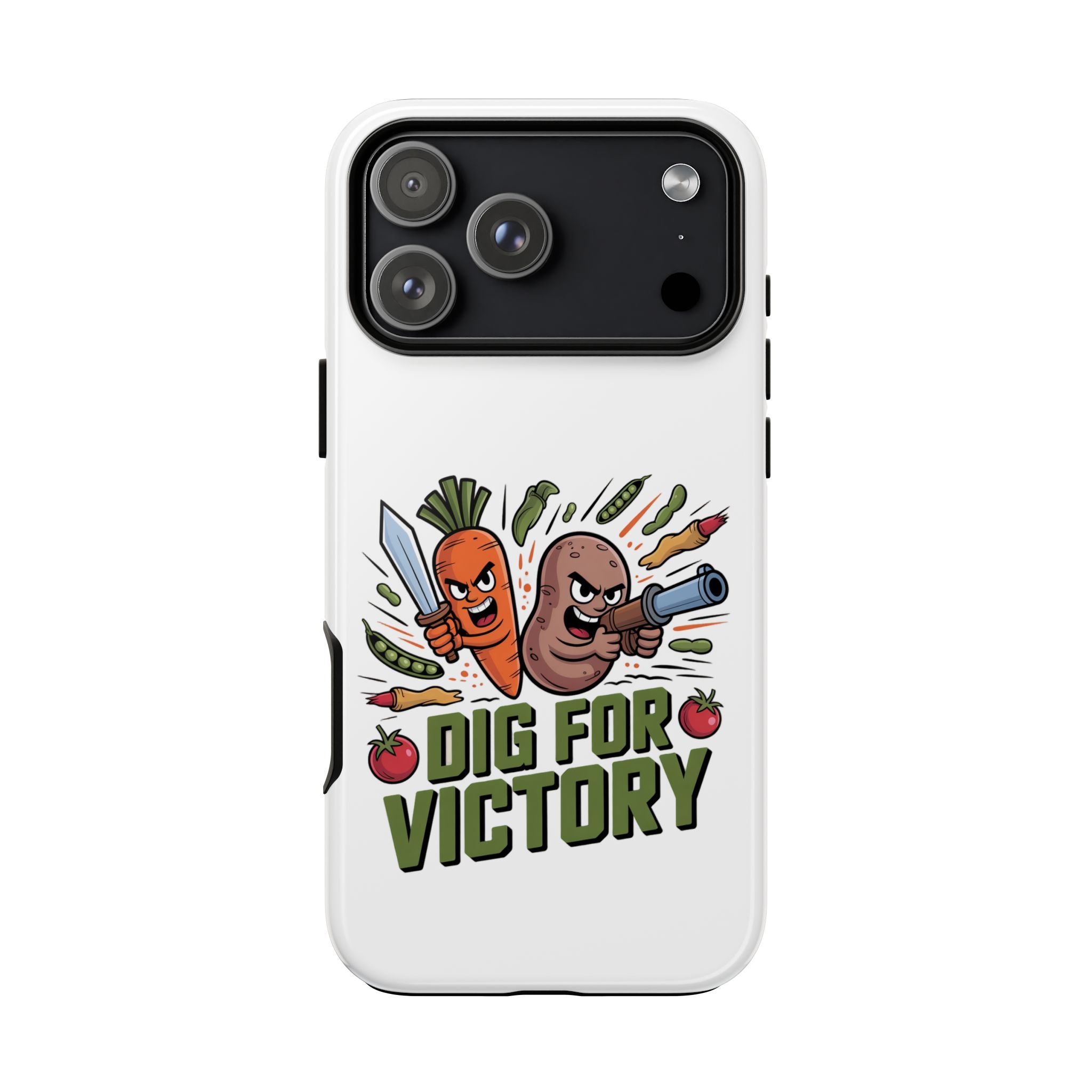 Phone Case — 'Dig For Victory' Veggie Combat Garden Design