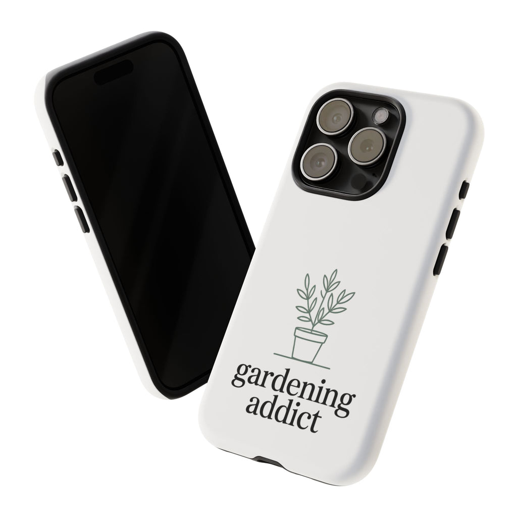 Phone Case — 'gardening addict' Minimal Plant Design