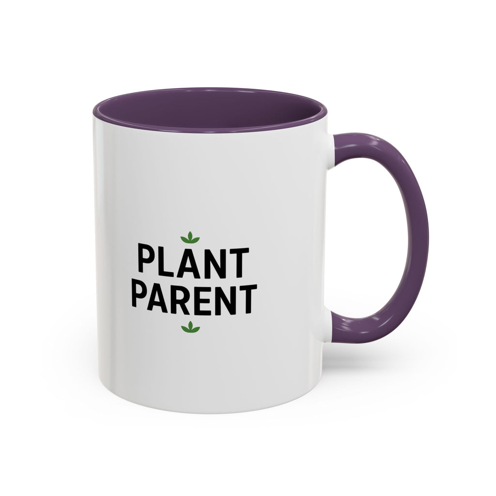 Plant Parent Accent Coffee Mug — Cute Green Houseplant Gift (11/15oz)