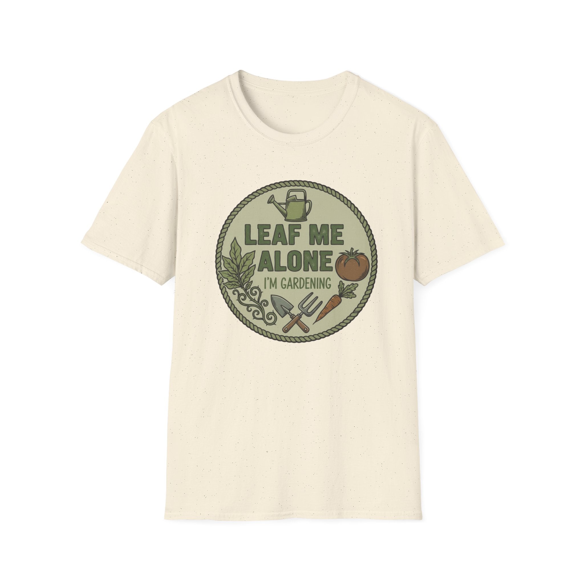 Gardening T-Shirt — "Leaf Me Alone I'm Gardening" Funny Garden Tee