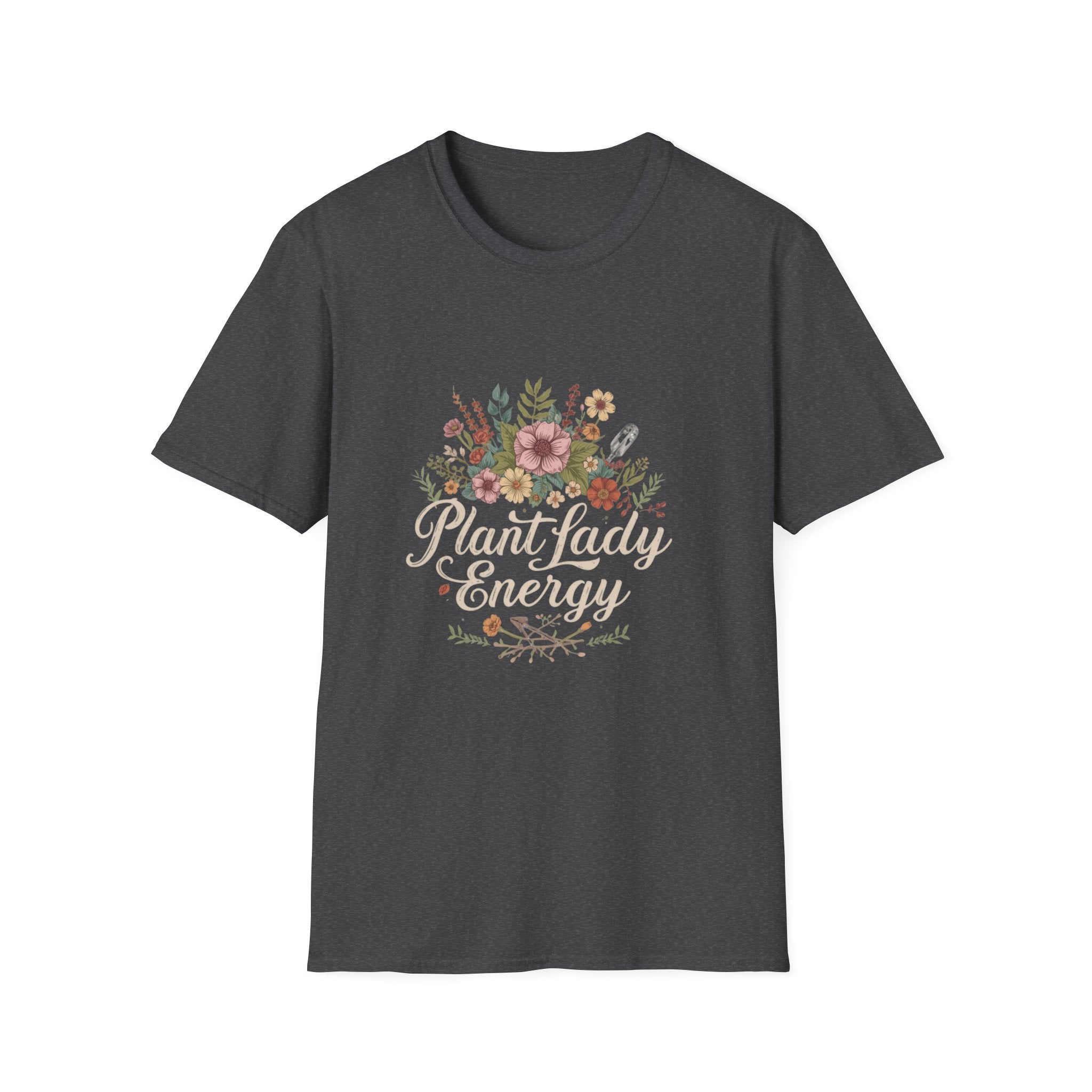 Delicate Floral T-Shirt - “Plant Lady Energy"