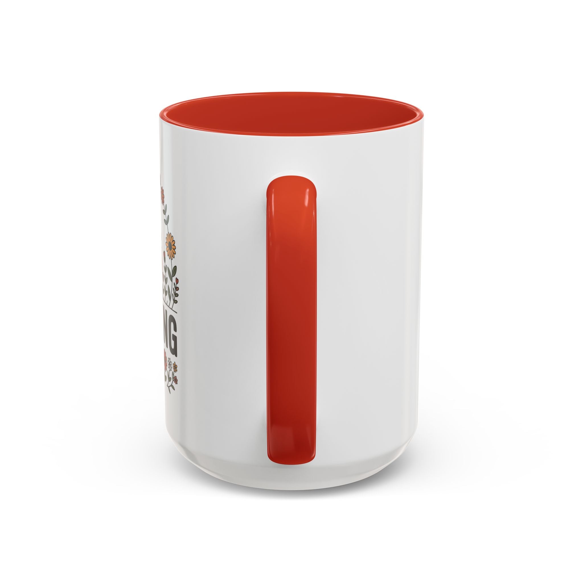 Gardening Love Accent Coffee Mug – Cute Couple Floral Gardeners (11/15oz)