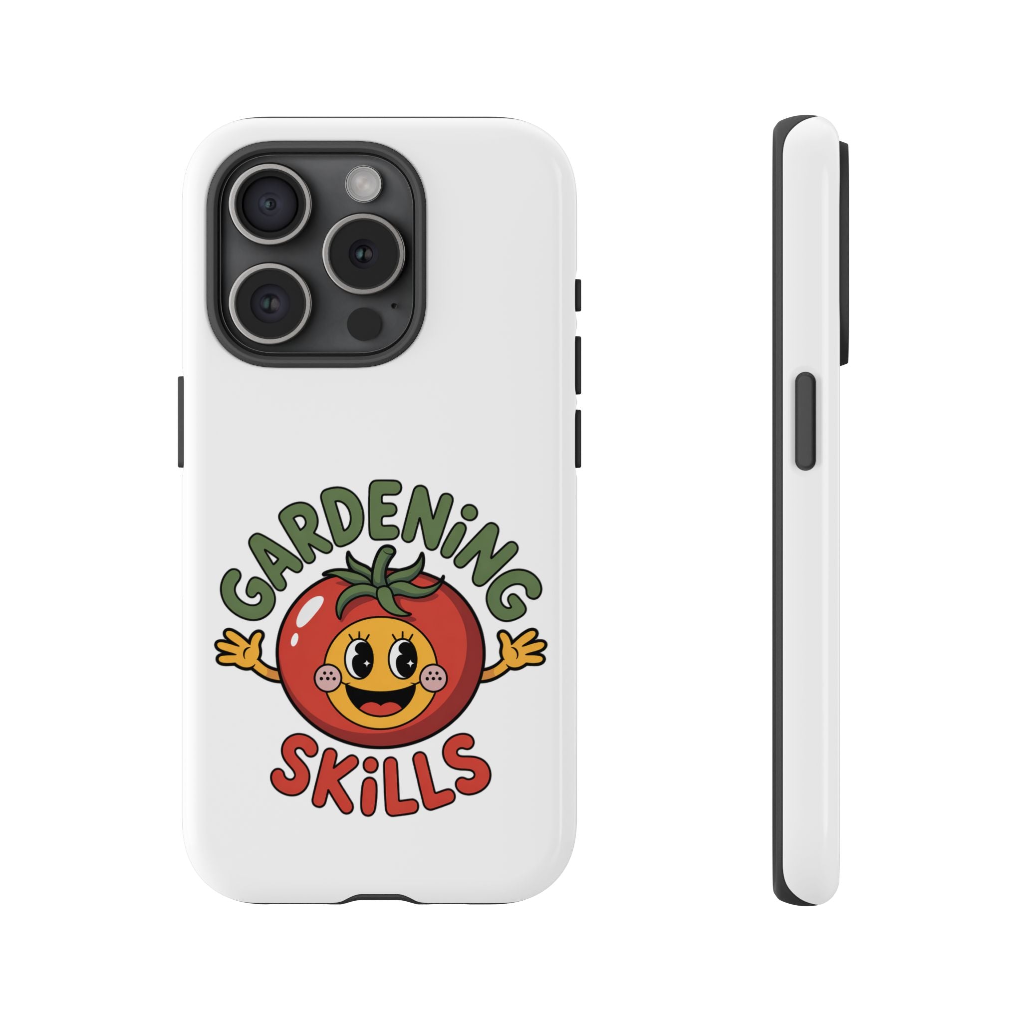 Gardening Skills Phone Case — Cute Tomato Plant Lover Protective Cover
