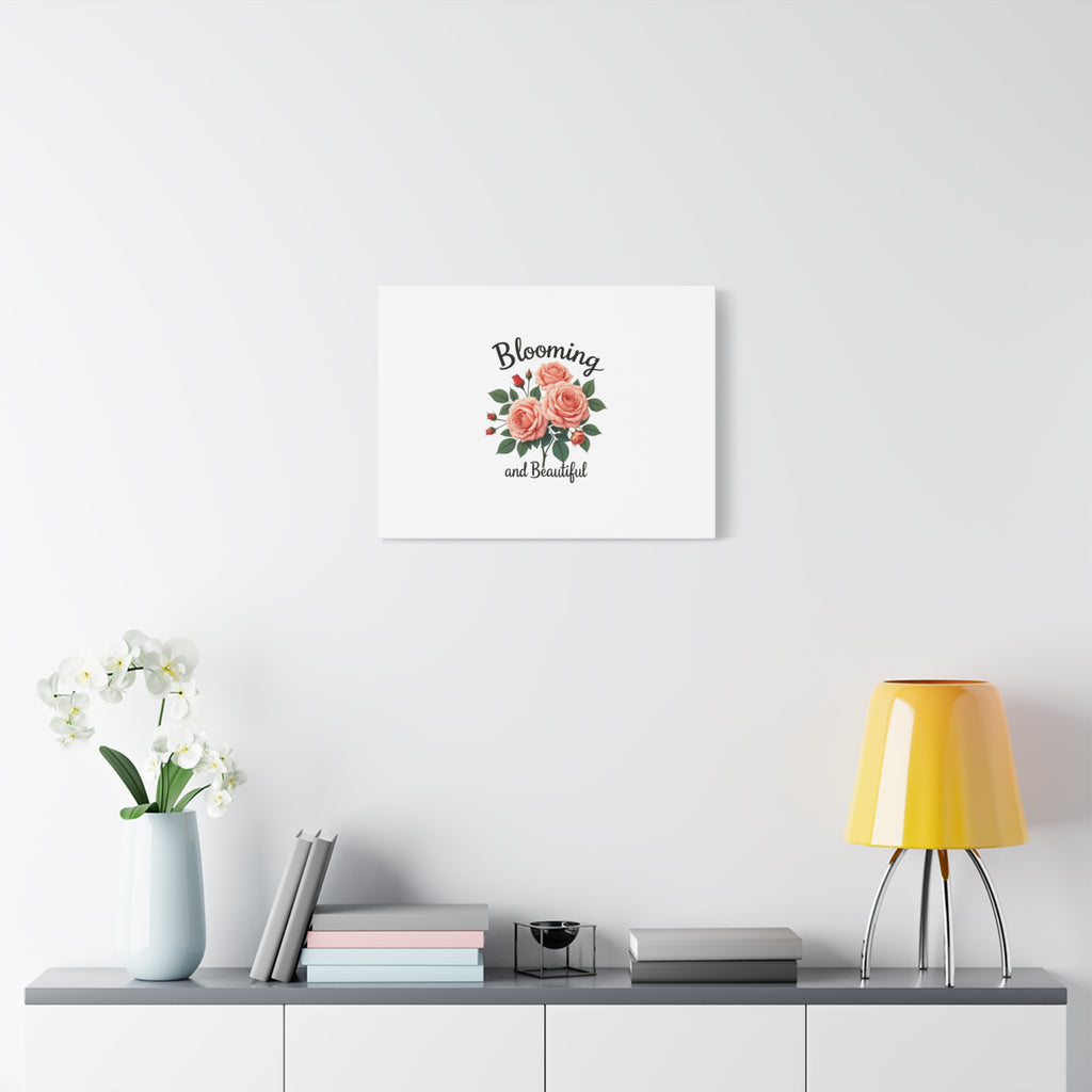 Blooming and Beautiful Rose Bouquet Canvas Wall Art