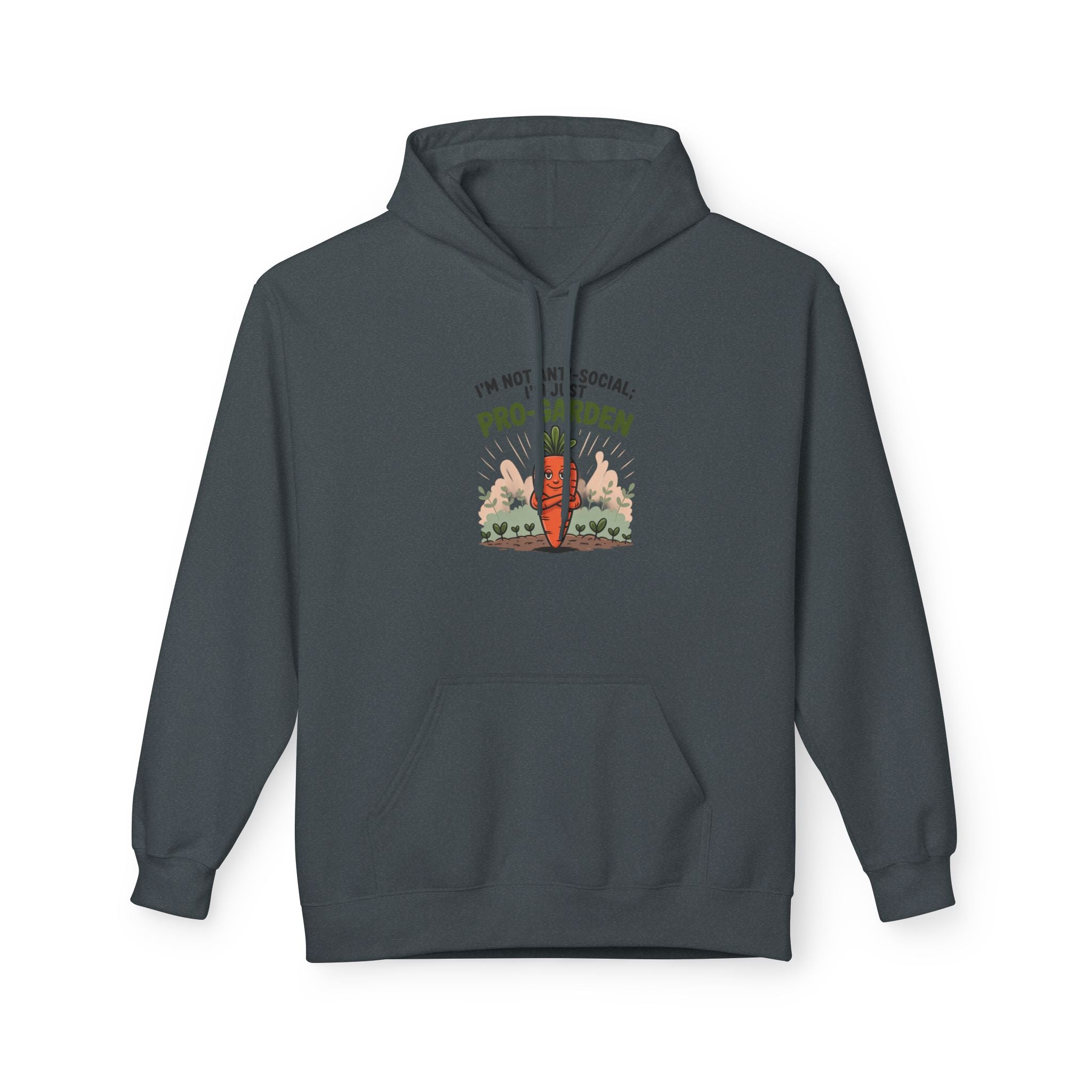 Gardener Hoodie - "I'm Not Anti-Social, I'm Pro-Garden" Cozy Plant Lover Sweatshirt