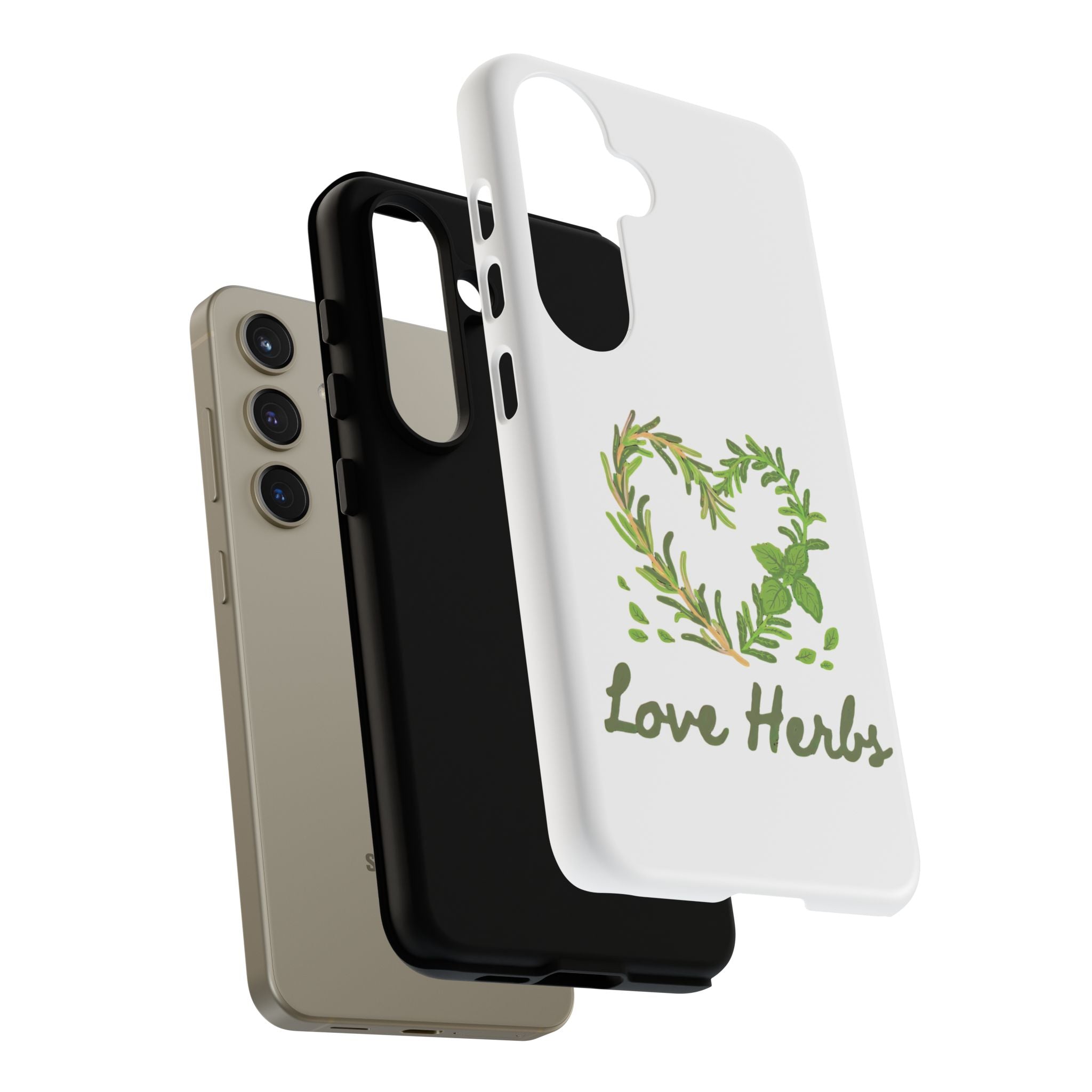 Herb Heart Phone Case - "Love Herbs" Botanical iPhone Cover