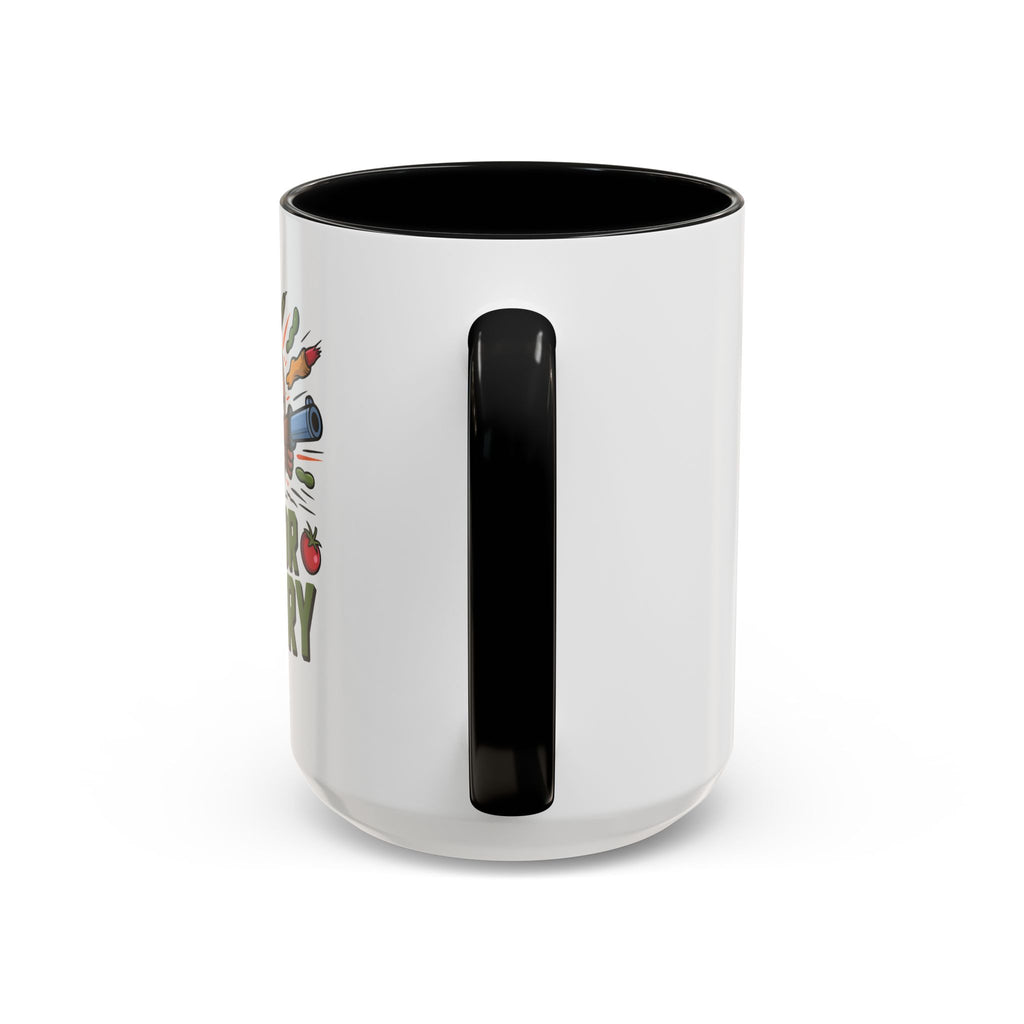 Dig For Victory Coffee Mug — Garden Veggie Cartoon Accent Mug (11/15oz)