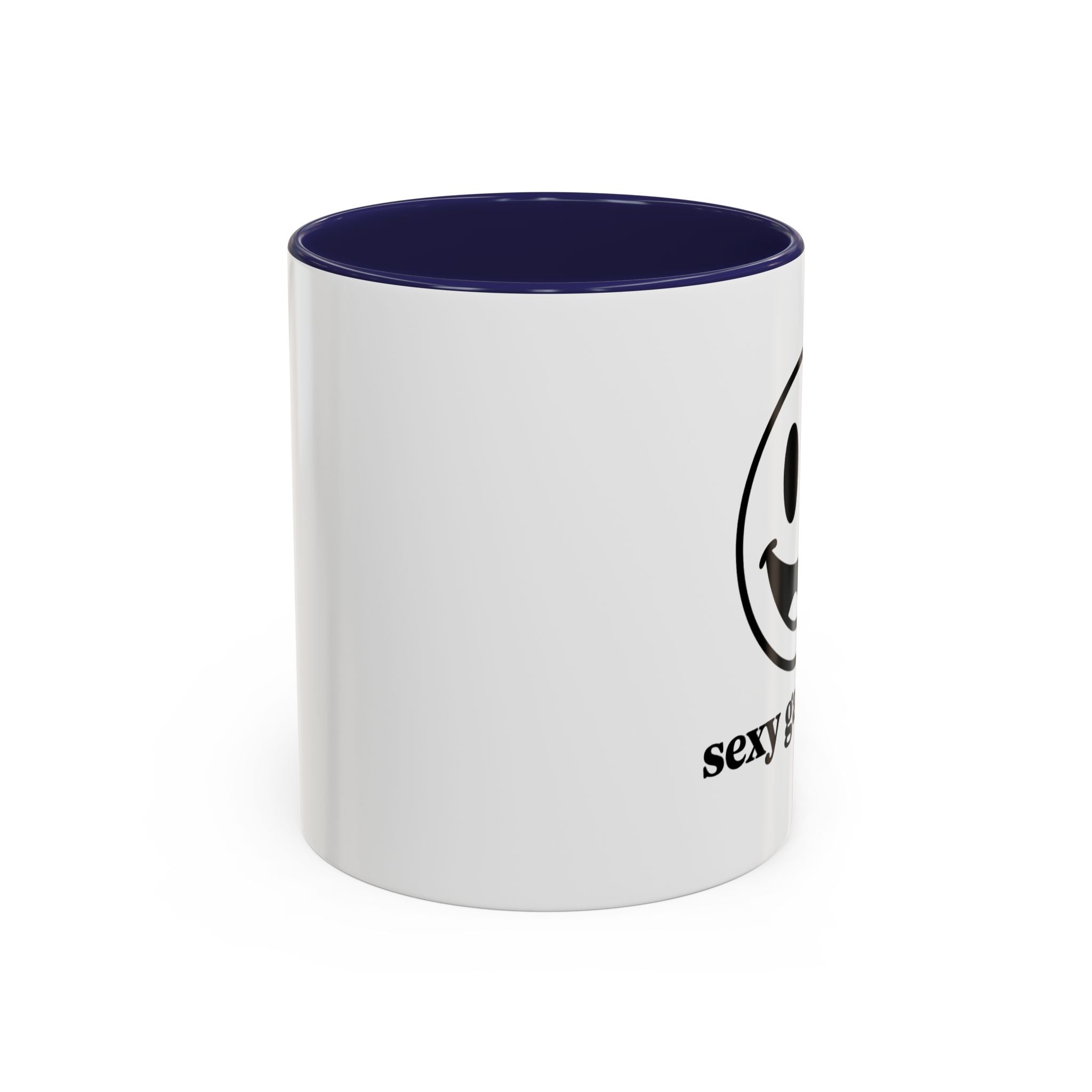 Sexy Gardener Accent Coffee Mug — Winking Smiley Plant Lover Gift (11/15oz)