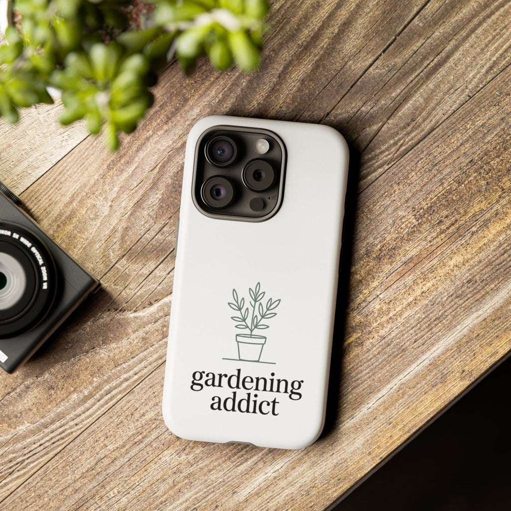 Phone Case — 'gardening addict' Minimal Plant Design