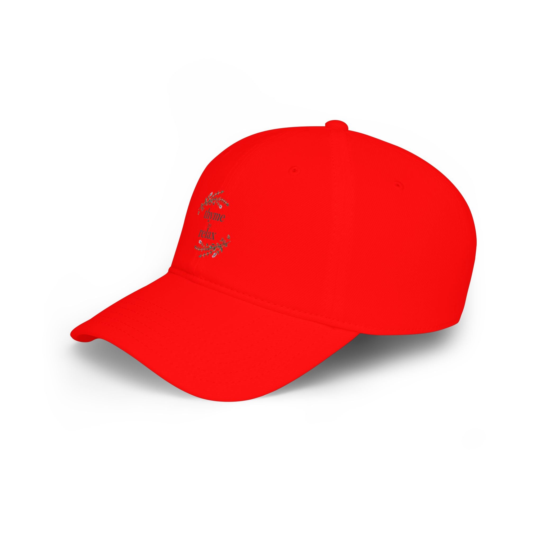 Relax & Unwind Baseball Cap — 'Unwind Relax' Floral Low Profile Hat