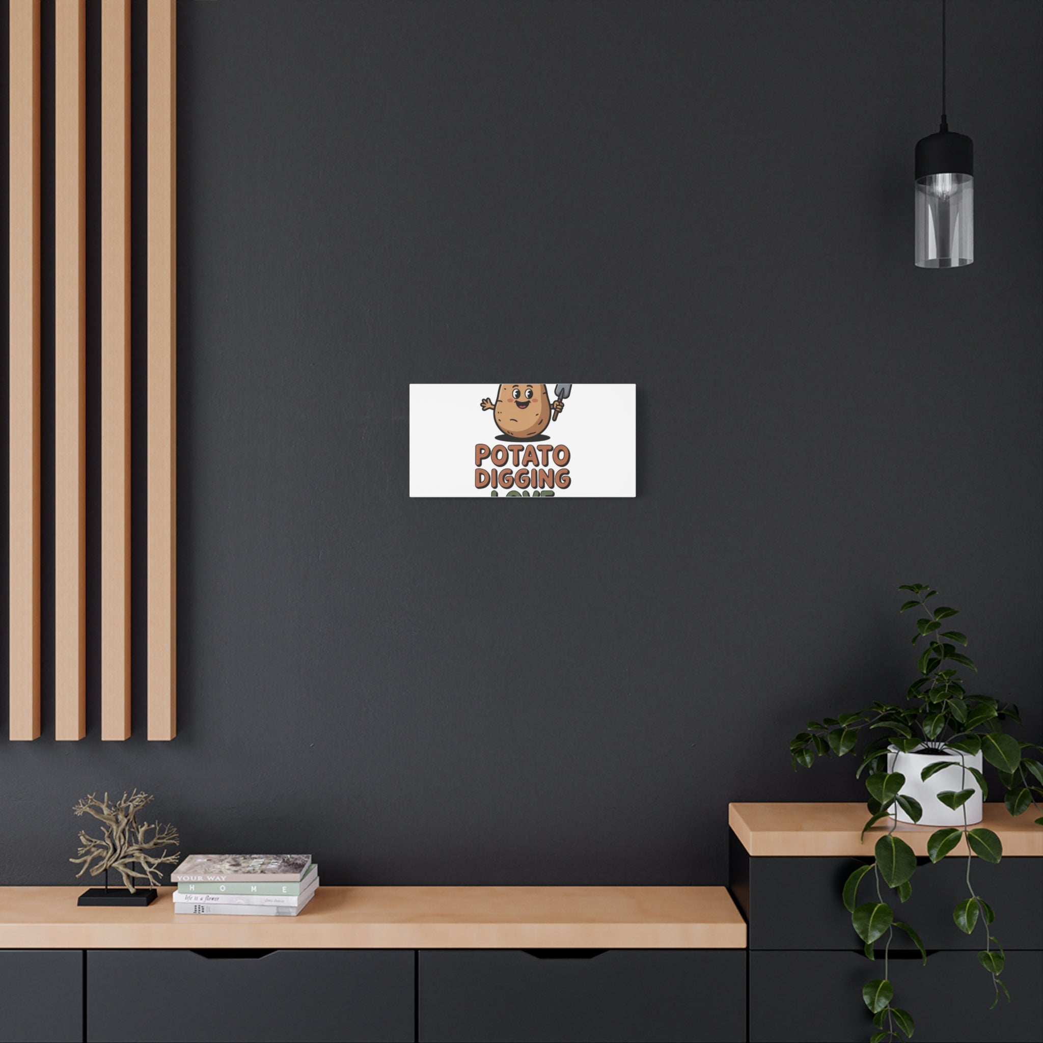 Potato Digging Love Canvas Print