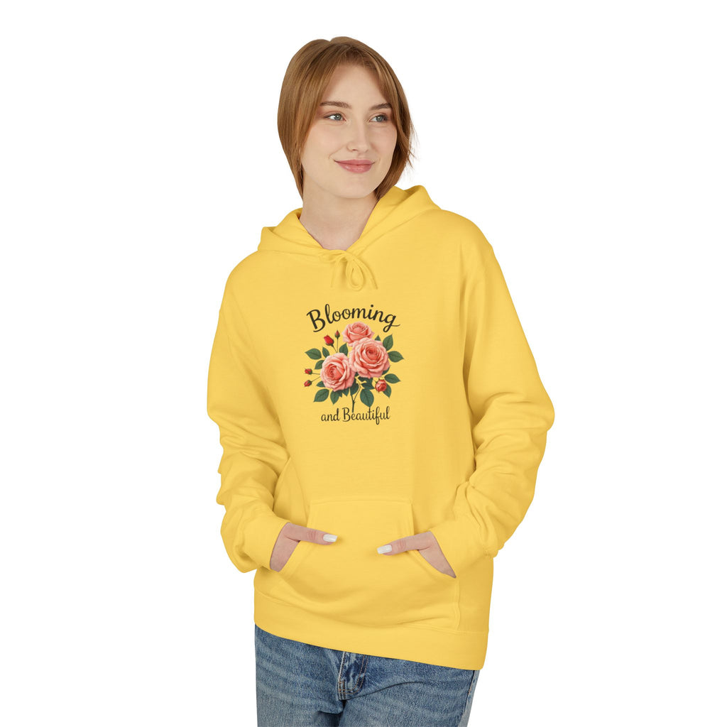 Blooming and Beautiful Floral Hoodie — Women's Inspirational Flower Sweatshirt