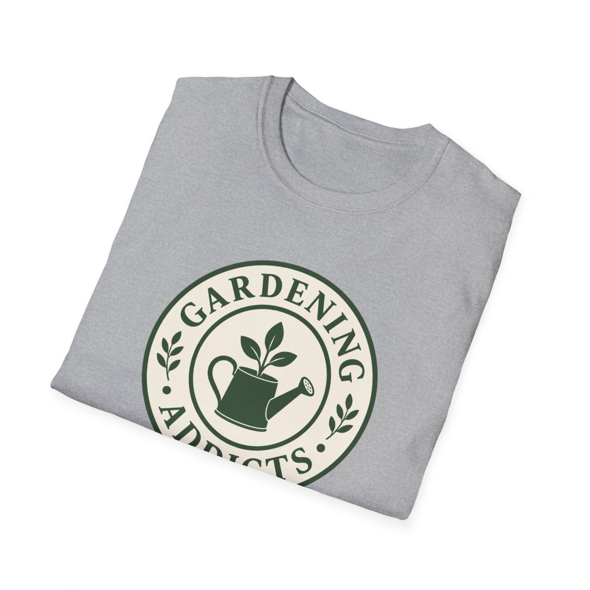 Gardening Addicts T-Shirt — Vintage Watering Can Plant Logo