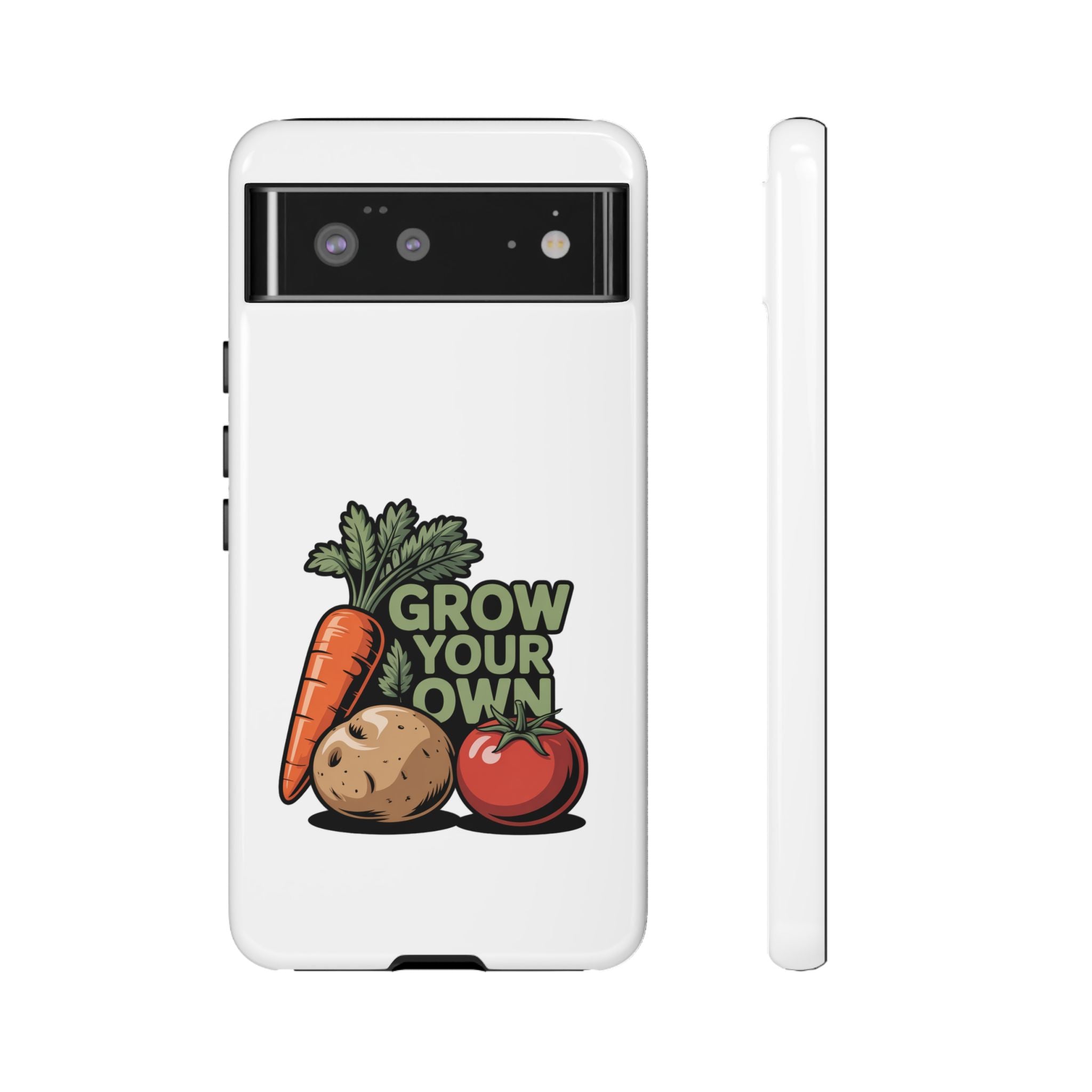 Grow Your Own Vegetables Phone Case — Gardening Carrot Potato Tomato Design