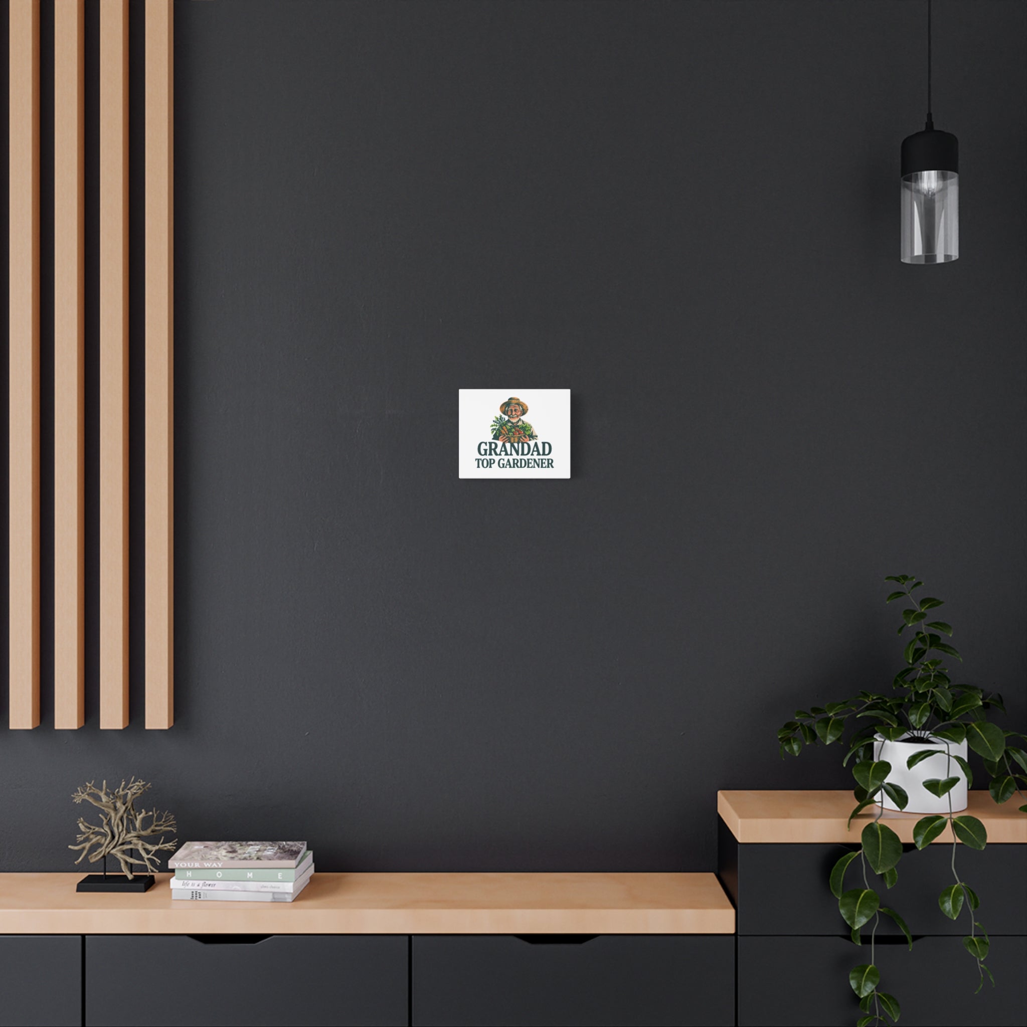 Grandad Top Gardener Canvas – Stretched Matte Wall Art