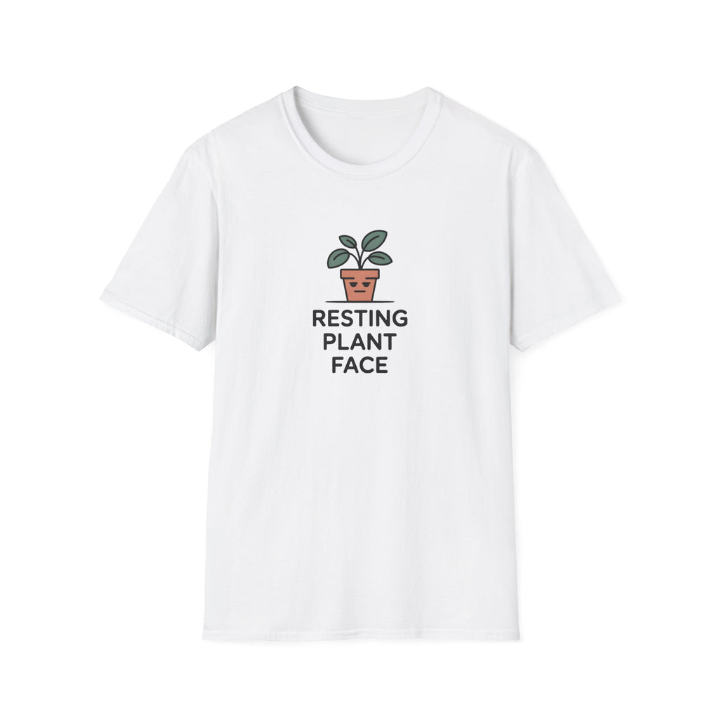 Resting Plant Face T-Shirt — Cute Plant Lover Graphic Tee