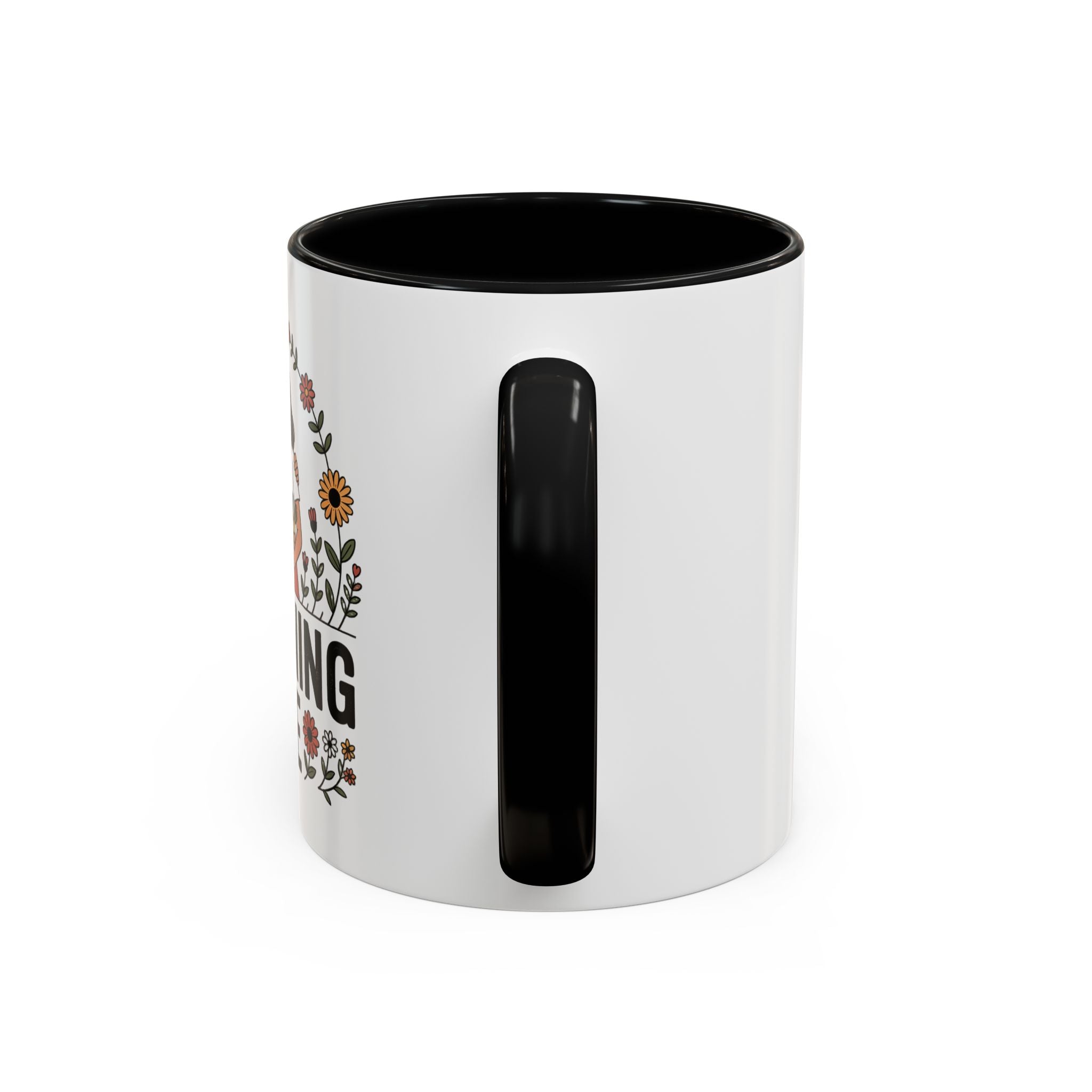 Gardening Love Accent Coffee Mug – Cute Couple Floral Gardeners (11/15oz)