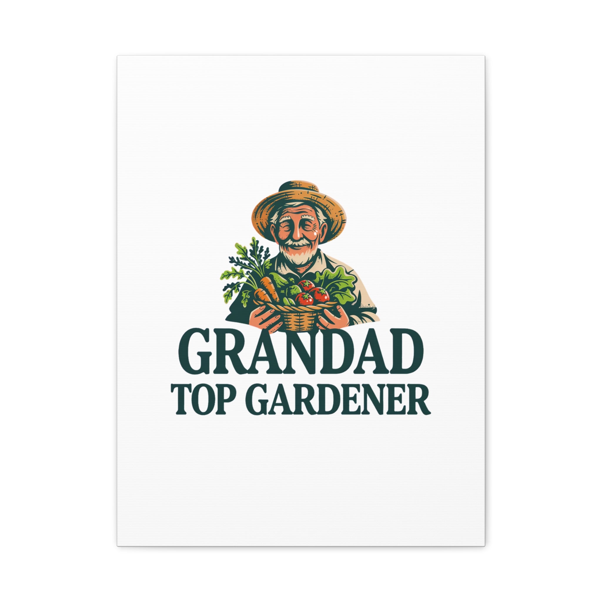 Grandad Top Gardener Canvas – Stretched Matte Wall Art