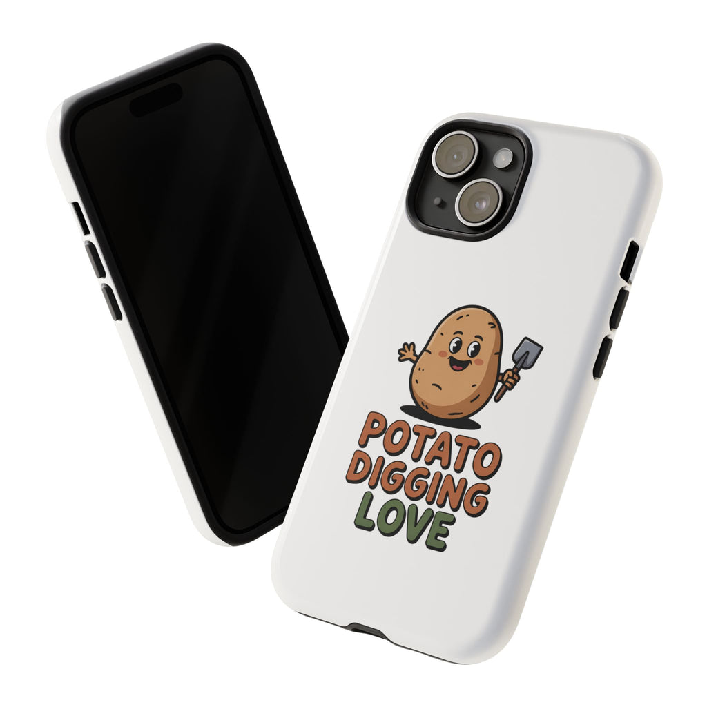 Phone Case — "Potato Digging Love" Cute Gardening Cartoon Protective Cover