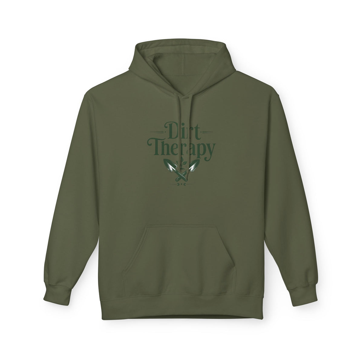 Hoodie - "Dirt Therapy" Gardening Hoodie with Plant Graphic