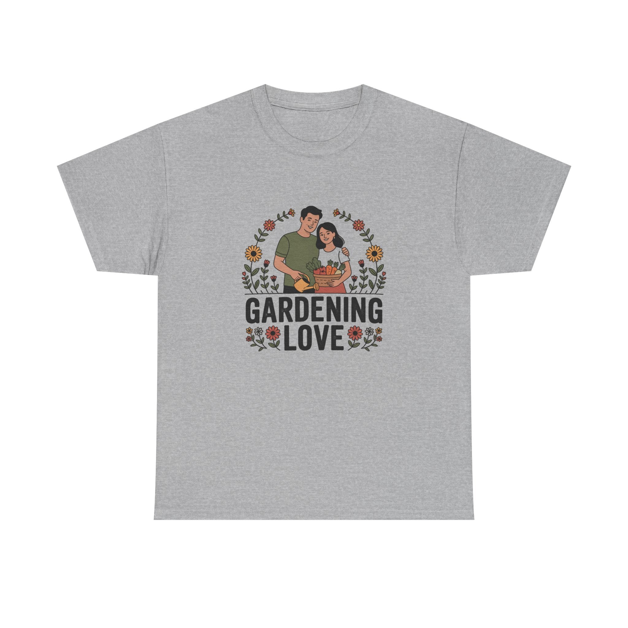 Gardening Love T-Shirt — Cute Couple Planting Graphic Tee