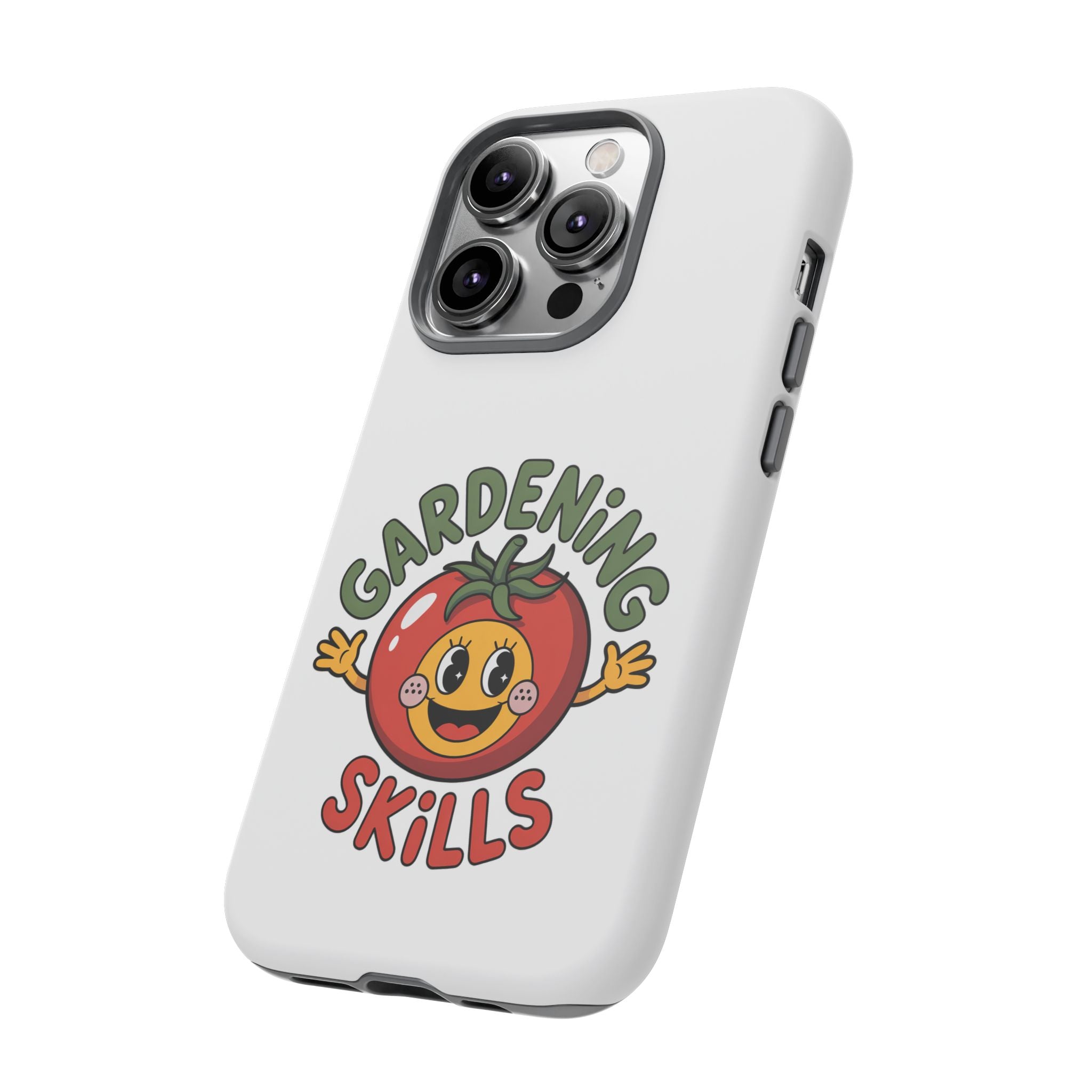 Gardening Skills Phone Case — Cute Tomato Plant Lover Protective Cover