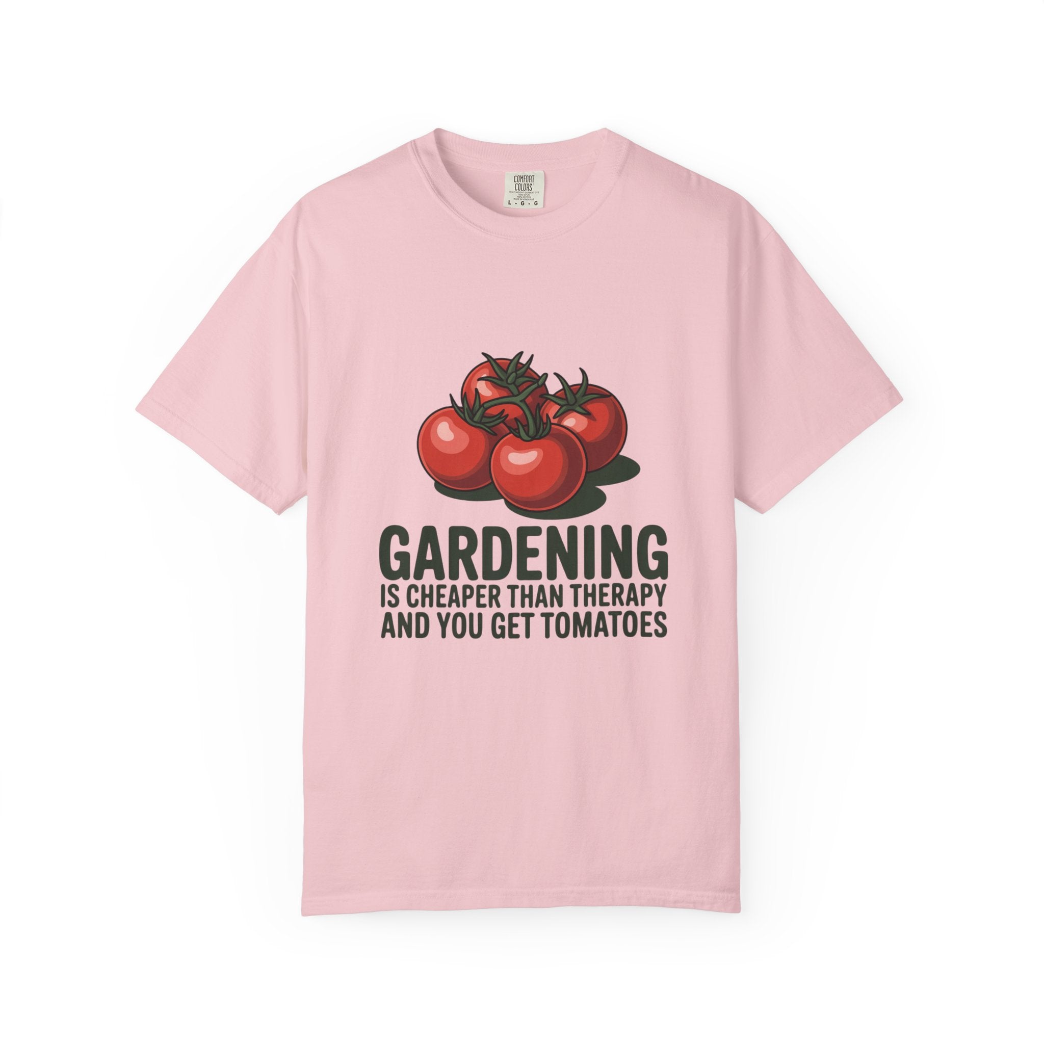 Gardening Is Cheaper Than Therapy T-Shirt – Funny Tomato Gardeners Tee