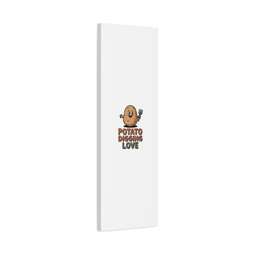 Potato Digging Love Canvas Print
