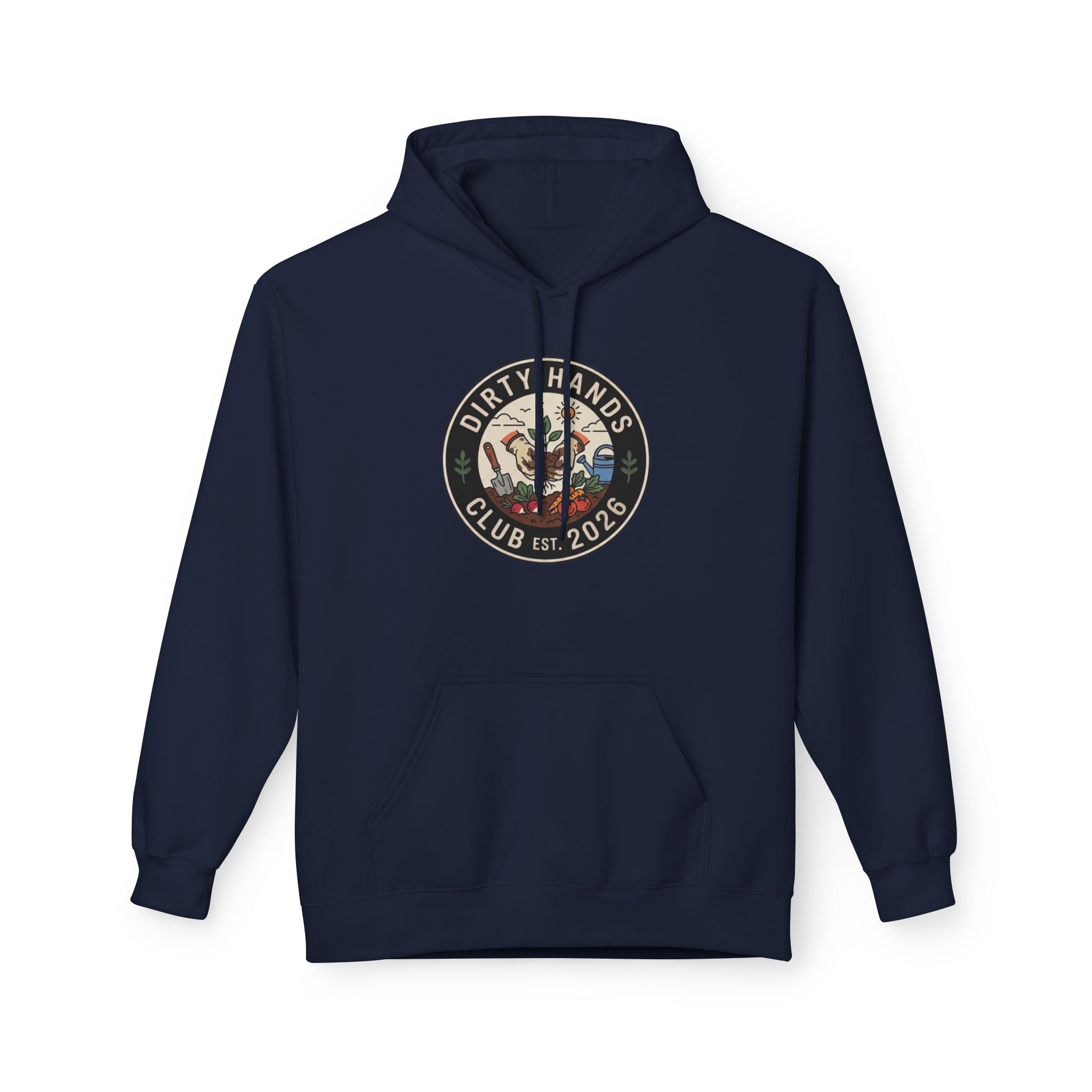 Dirty Hands Club Hoodie — Vintage Mechanic Logo Pullover
