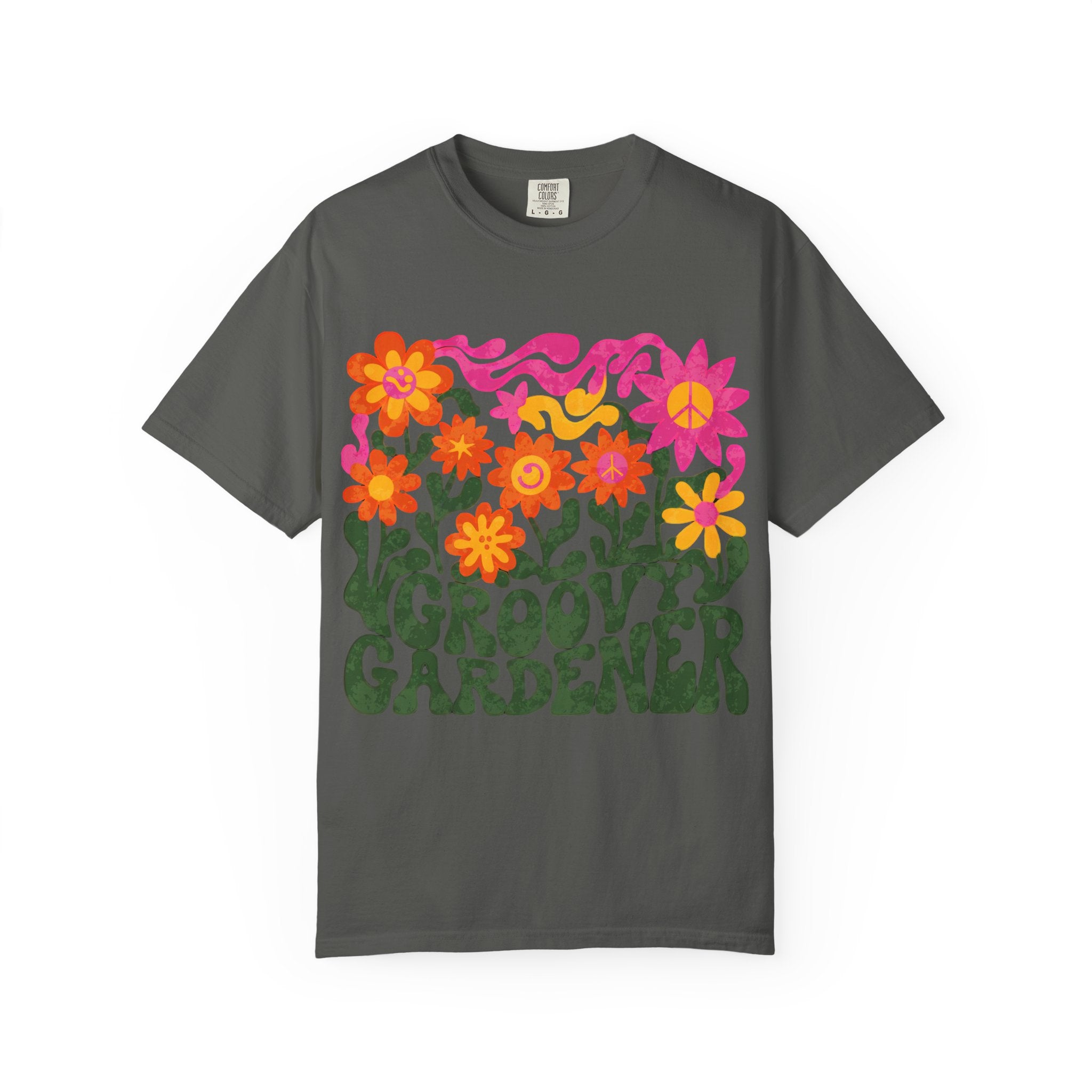 Groovy Gardener T-Shirt — Retro Flower Garden Graphic Tee