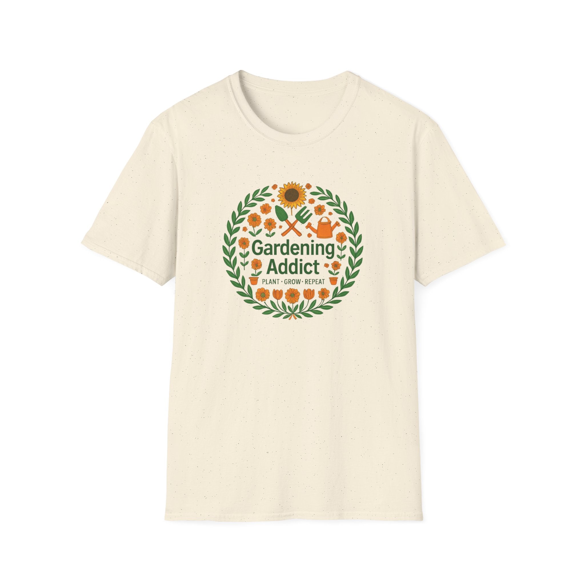 Gardening Addict T-Shirt — Plant Grow Repeat Graphic Tee