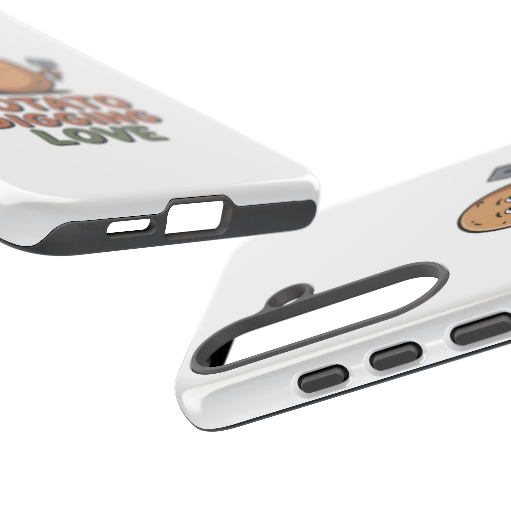 Phone Case — "Potato Digging Love" Cute Gardening Cartoon Protective Cover