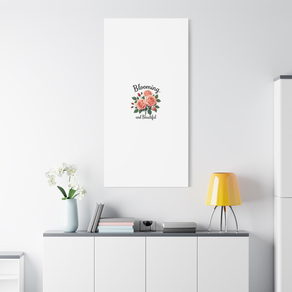 Blooming and Beautiful Rose Bouquet Canvas Wall Art