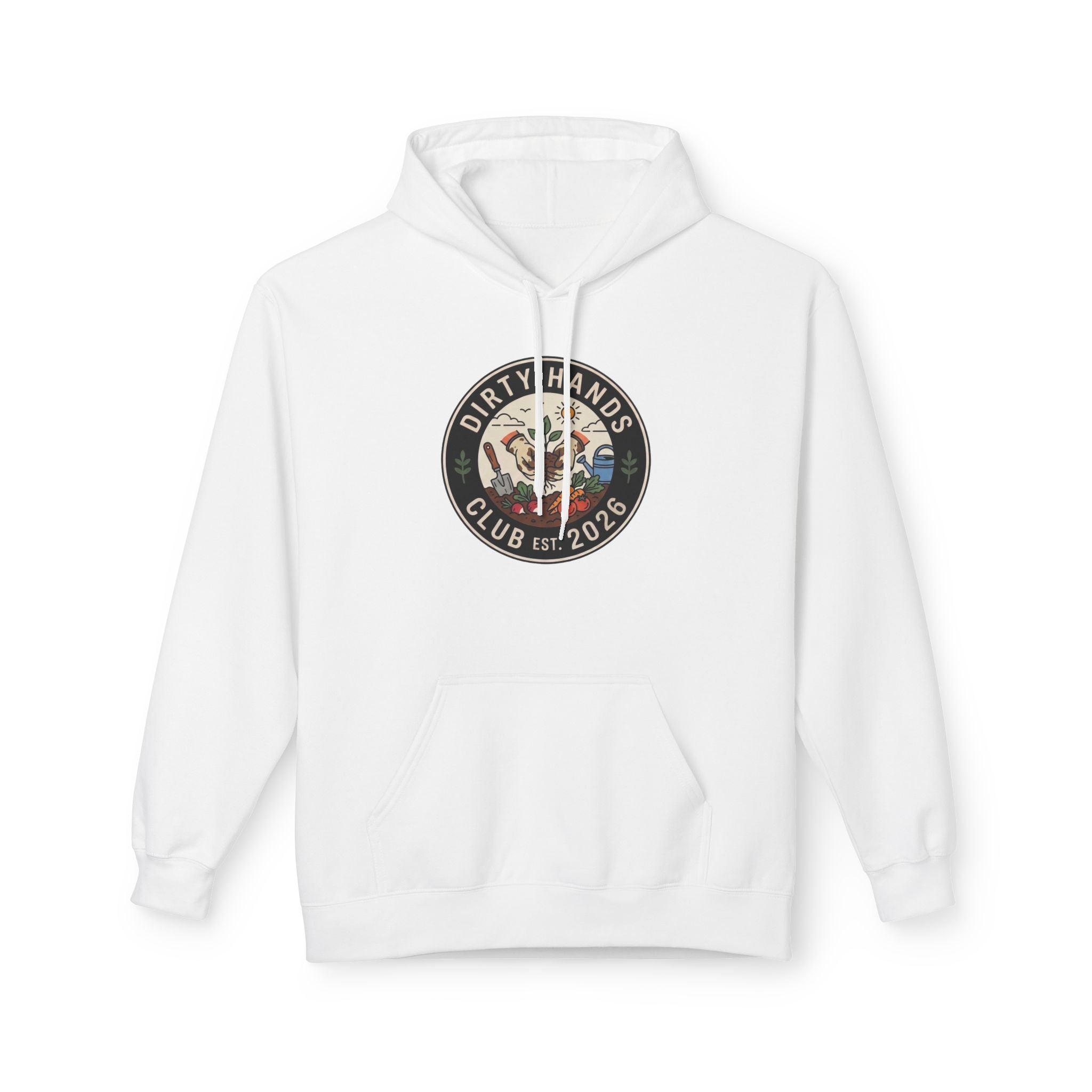 Dirty Hands Club Hoodie — Vintage Mechanic Logo Pullover