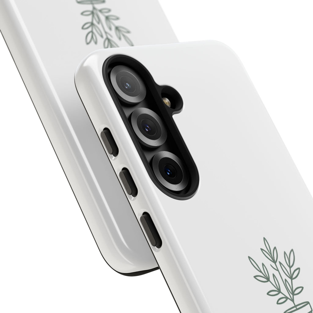 Phone Case — 'gardening addict' Minimal Plant Design