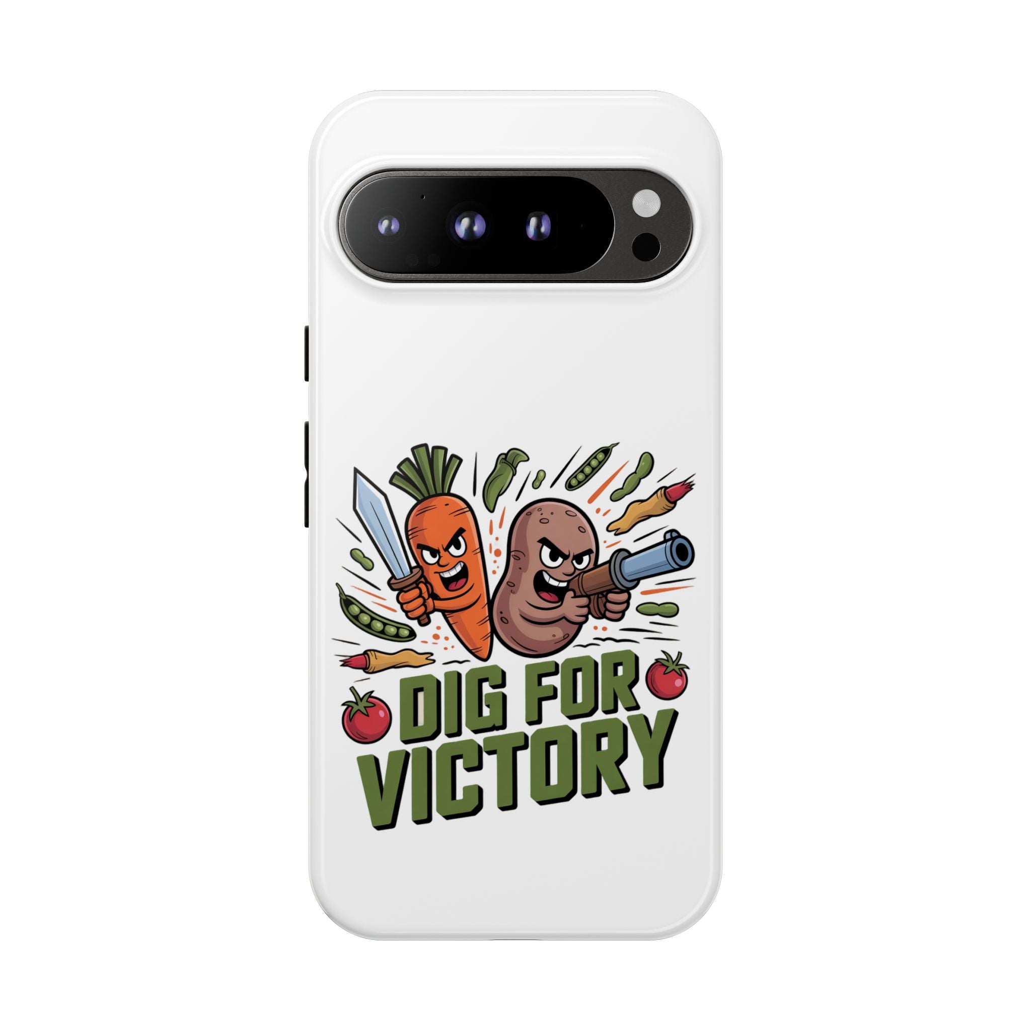 Phone Case — 'Dig For Victory' Veggie Combat Garden Design